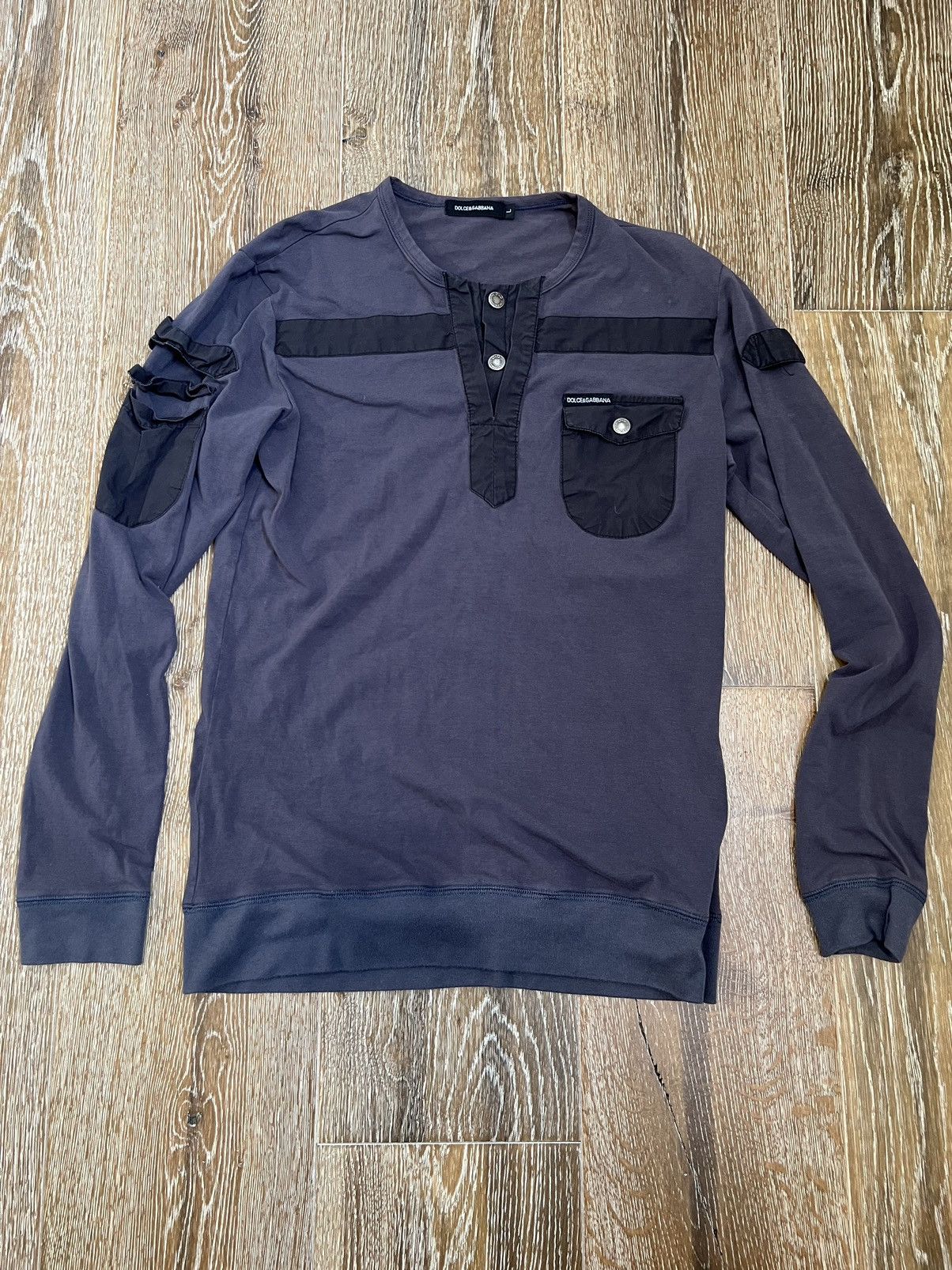 Dolce & Gabbana × Vintage Vintage womens dolce & gabbana military longsleeve Size L / US 10 / IT 46 - 1 Thumbnail