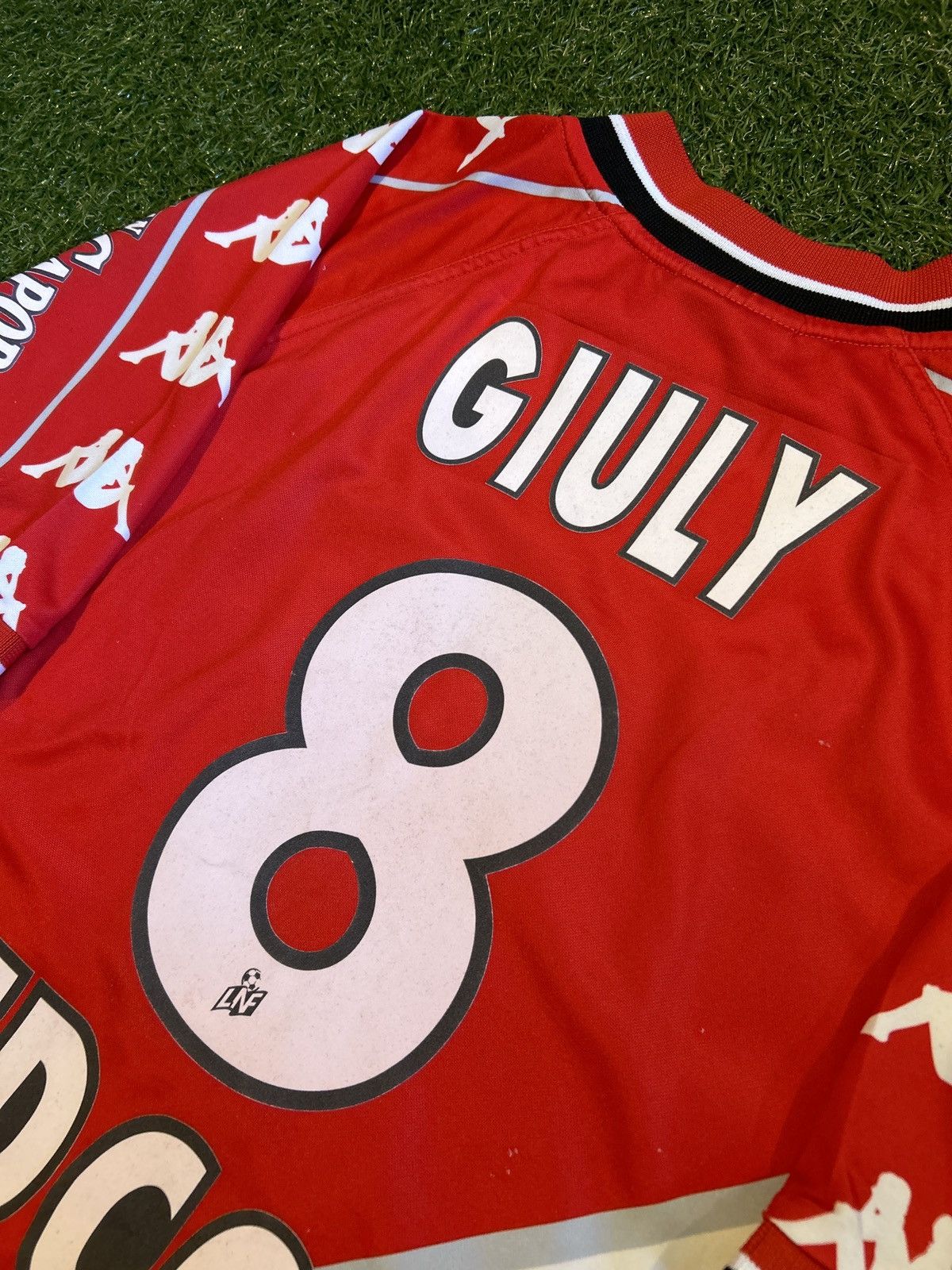 Kappa 99/00 AS Monaco Giuly Home Shirt Size US XL / EU 56 / 4 - 5 Thumbnail