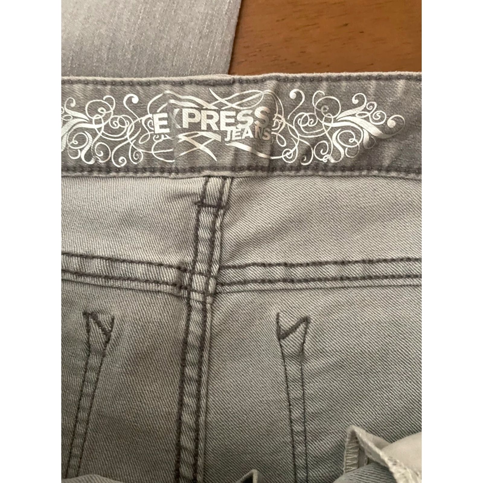 Express Express Jeans Zelda Slim Fit Low Rise Women Gray Denim Size 7 Size 28" / US 6 / IT 42 - 4 Thumbnail