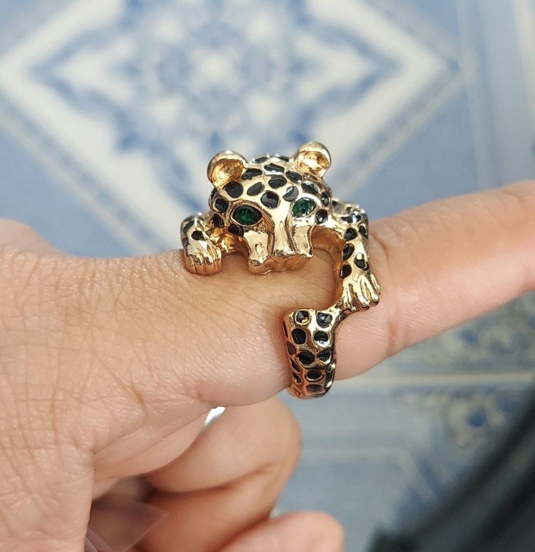 Vintage Vintage leopard head rings Size ONE SIZE - 3 Thumbnail