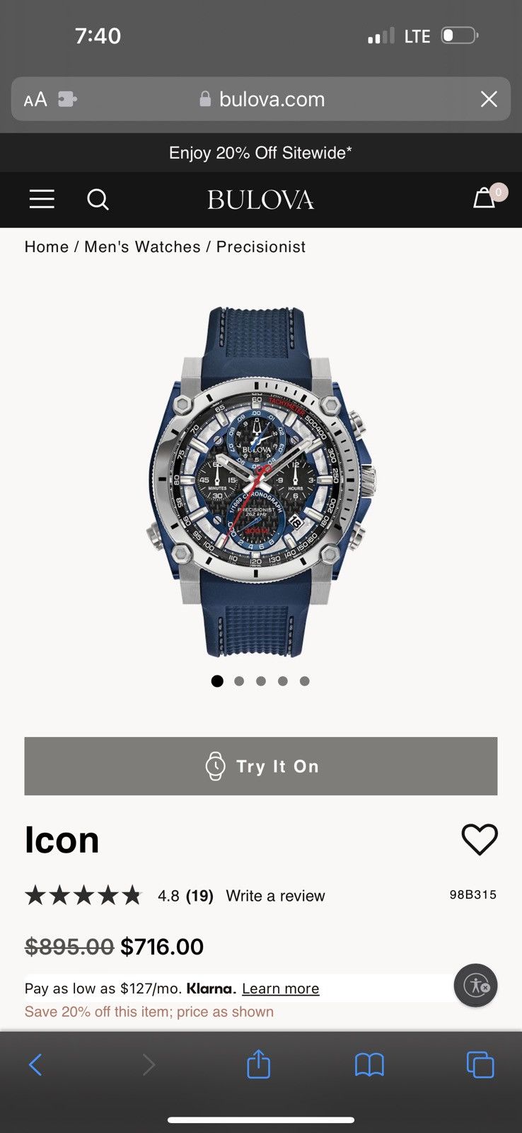 Bulova Bulova Icon Precisionist Size ONE SIZE - 5 Thumbnail