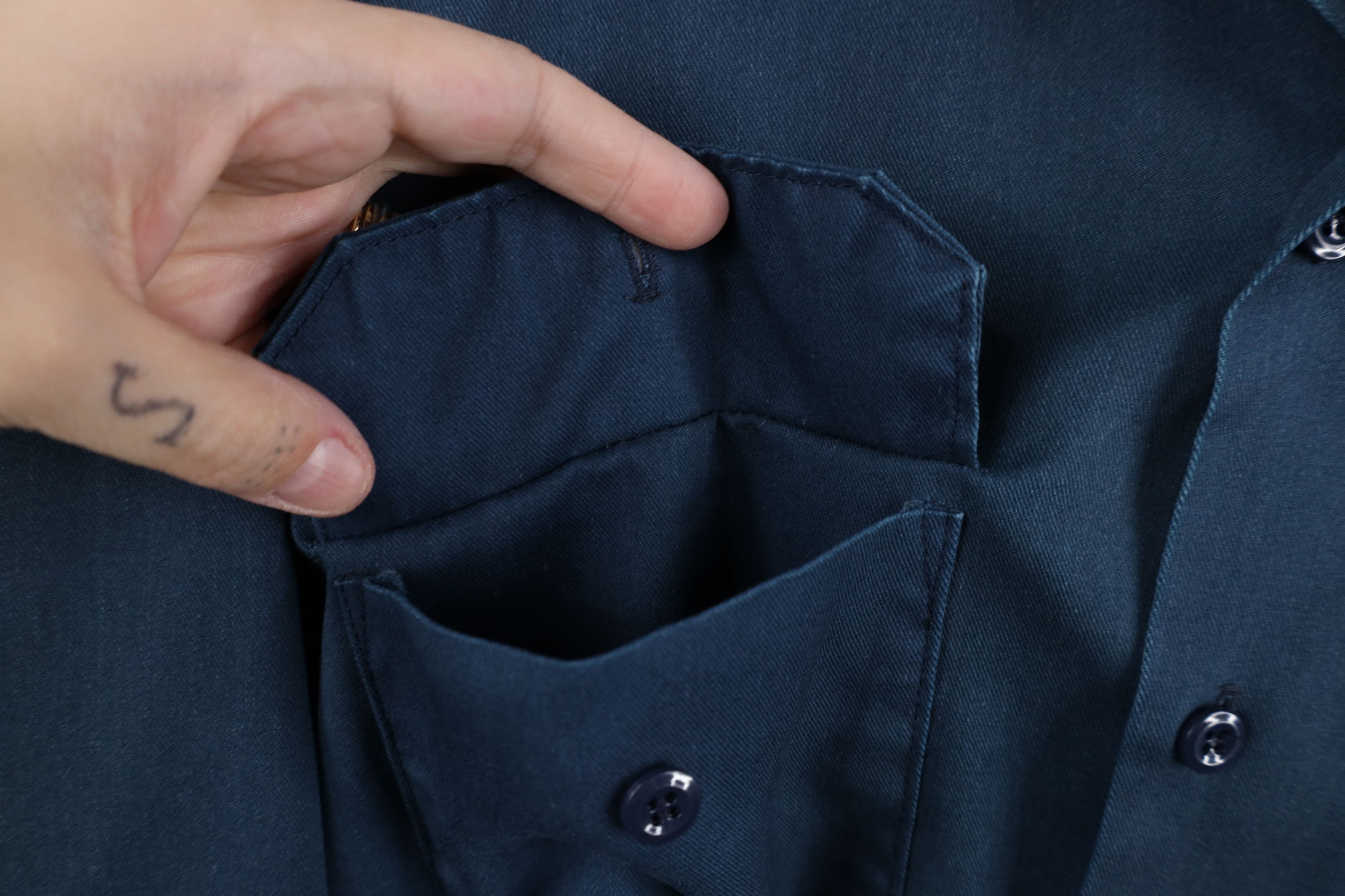 Dickies Vintage 90s Dickies Workwear Mechanic Button Shirt USA Size US M / EU 48-50 / 2 - 7 Thumbnail