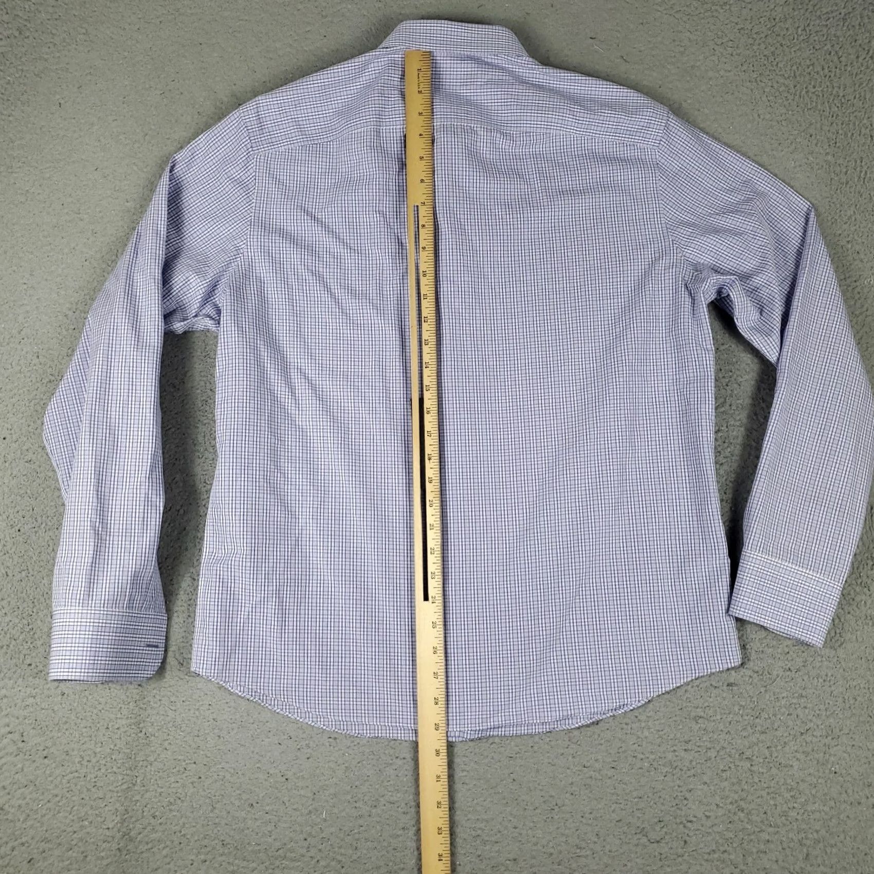 UNTUCKit UNTUCKit Shirt Mens XL Blue Plaid Button-Up Long Sleeve Casual Size US XL / EU 56 / 4 - 3 Thumbnail