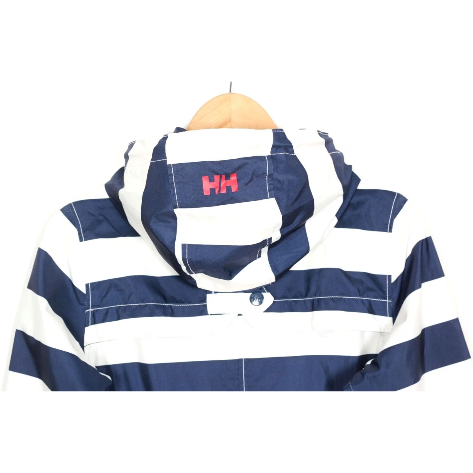 Helly Hansen HELly Hansen Belted Hooded Raincoat Jacket Women S White, Blue Waterproof, All Seasons, Regular Size S / US 4 / IT 40 - 5 Thumbnail