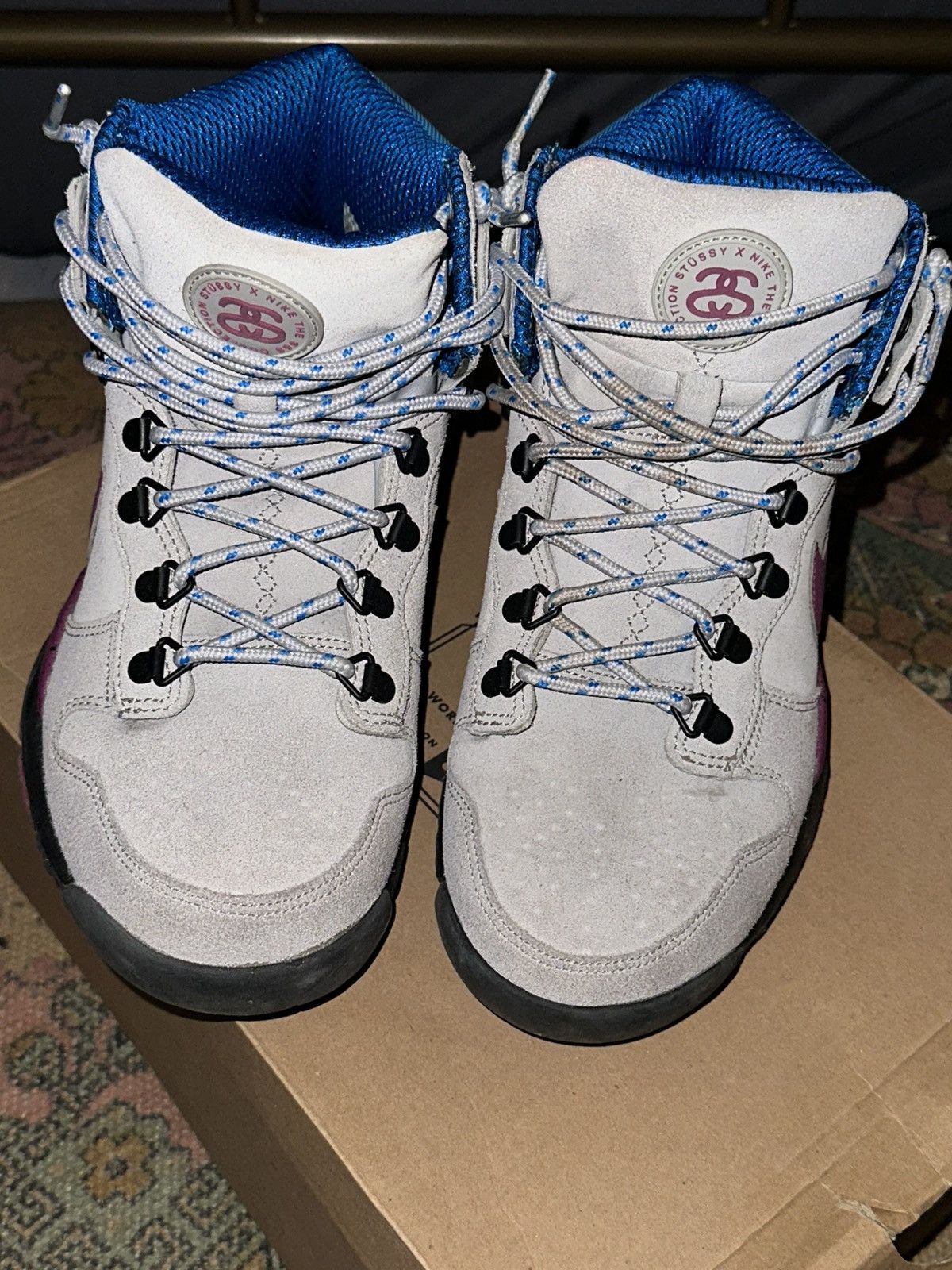 Nike × Stussy Stussy x Dunk High OMS Premium SIZE 7 (MENS) Size US 7 / EU 40 - 3 Thumbnail