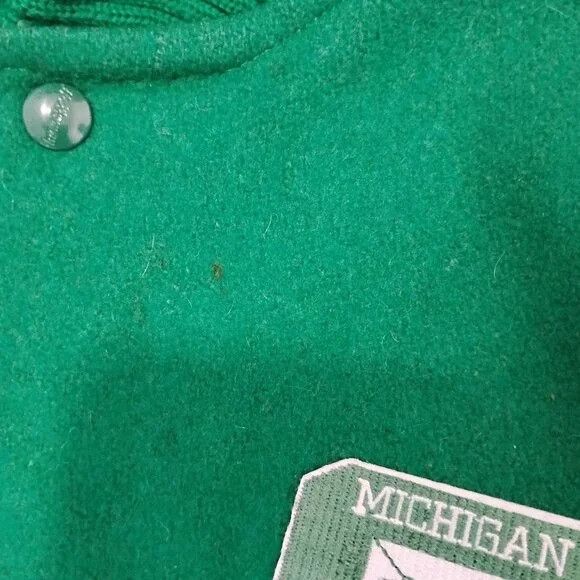 Vintage Vintage Michigan State Spartans Custom Varsity Bomber Jacket Size US L / EU 52-54 / 3 - 4 Thumbnail
