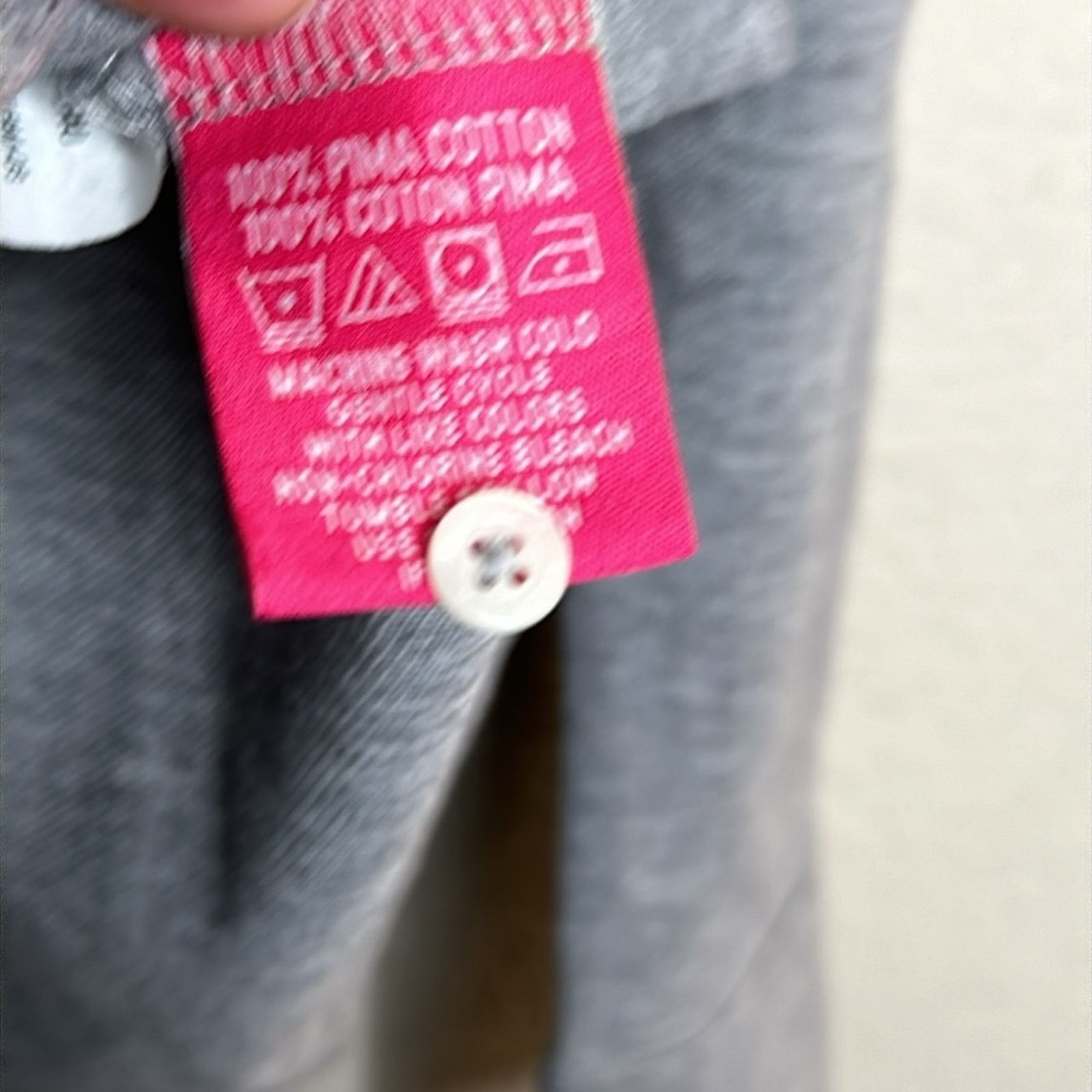 Other VICOMTE A. Grey Pink Plaid Contrast Long Sleeve Polo MED Size US M / EU 48-50 / 2 - 14 Thumbnail