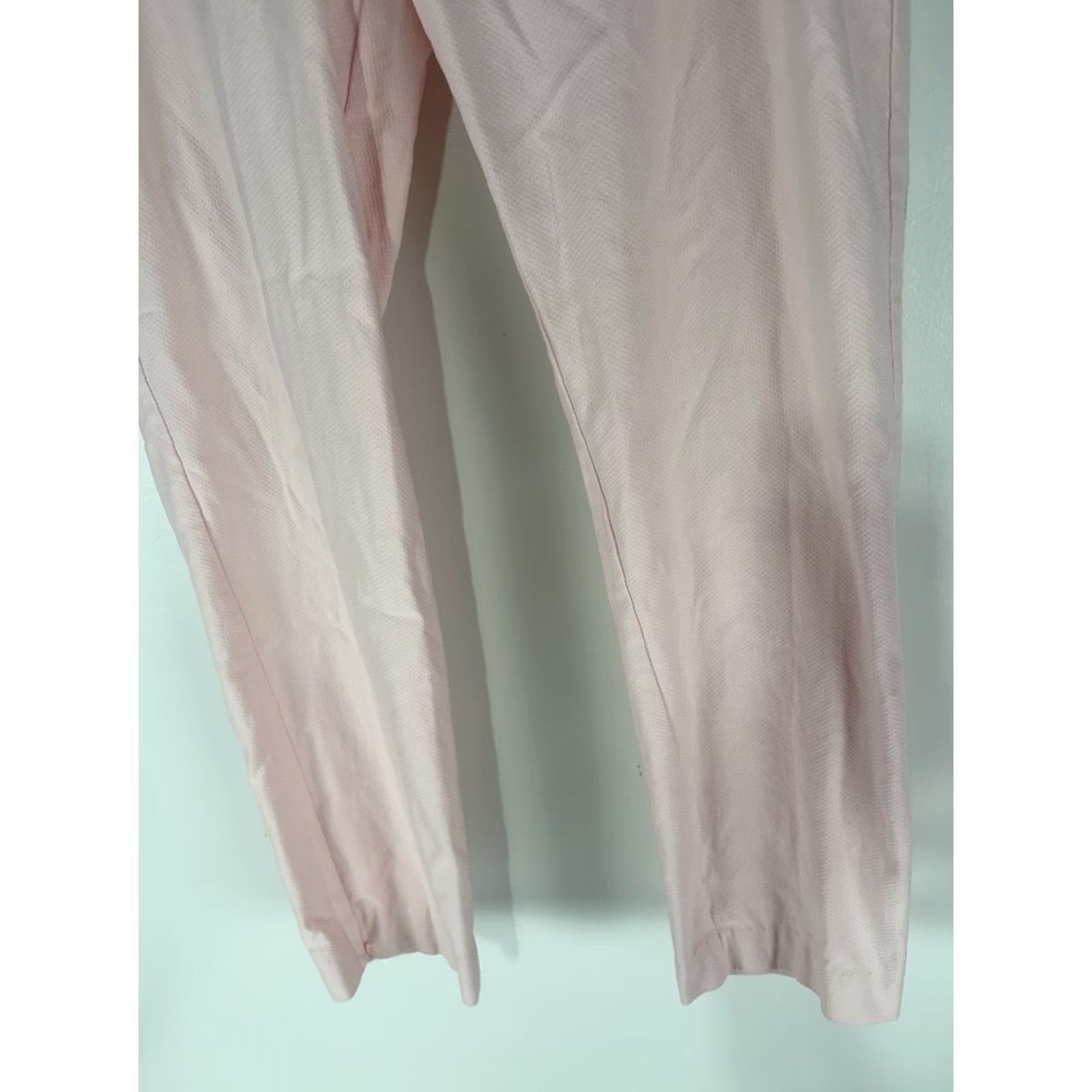 Ellen Tracy VINTAGE Ellen Tracy Women's Pants Cropped Straight Fit Knit Stretch Casual Workwear Size L Pink Size 36" / US 14 / IT 50 - 3 Thumbnail