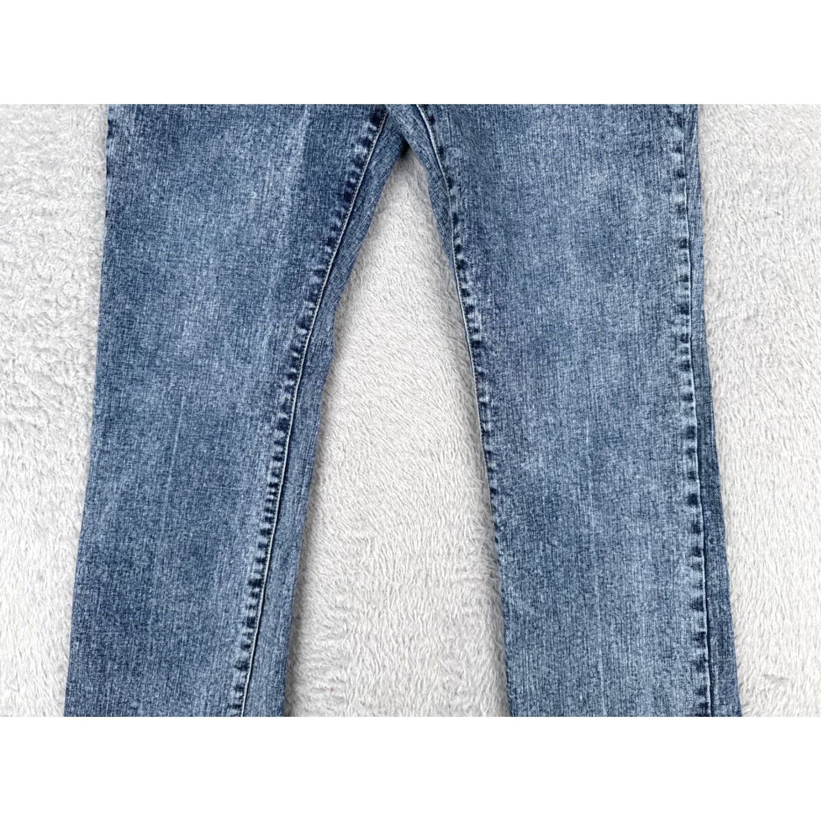 Vintage Kancan Jeans Womens Jeans Flared Mid Rise 29x30 Blue Denim 9 Juniors Stretch 5-Pocket Designer Vintage: No Size 30" / US 8 / IT 44 - 3 Thumbnail