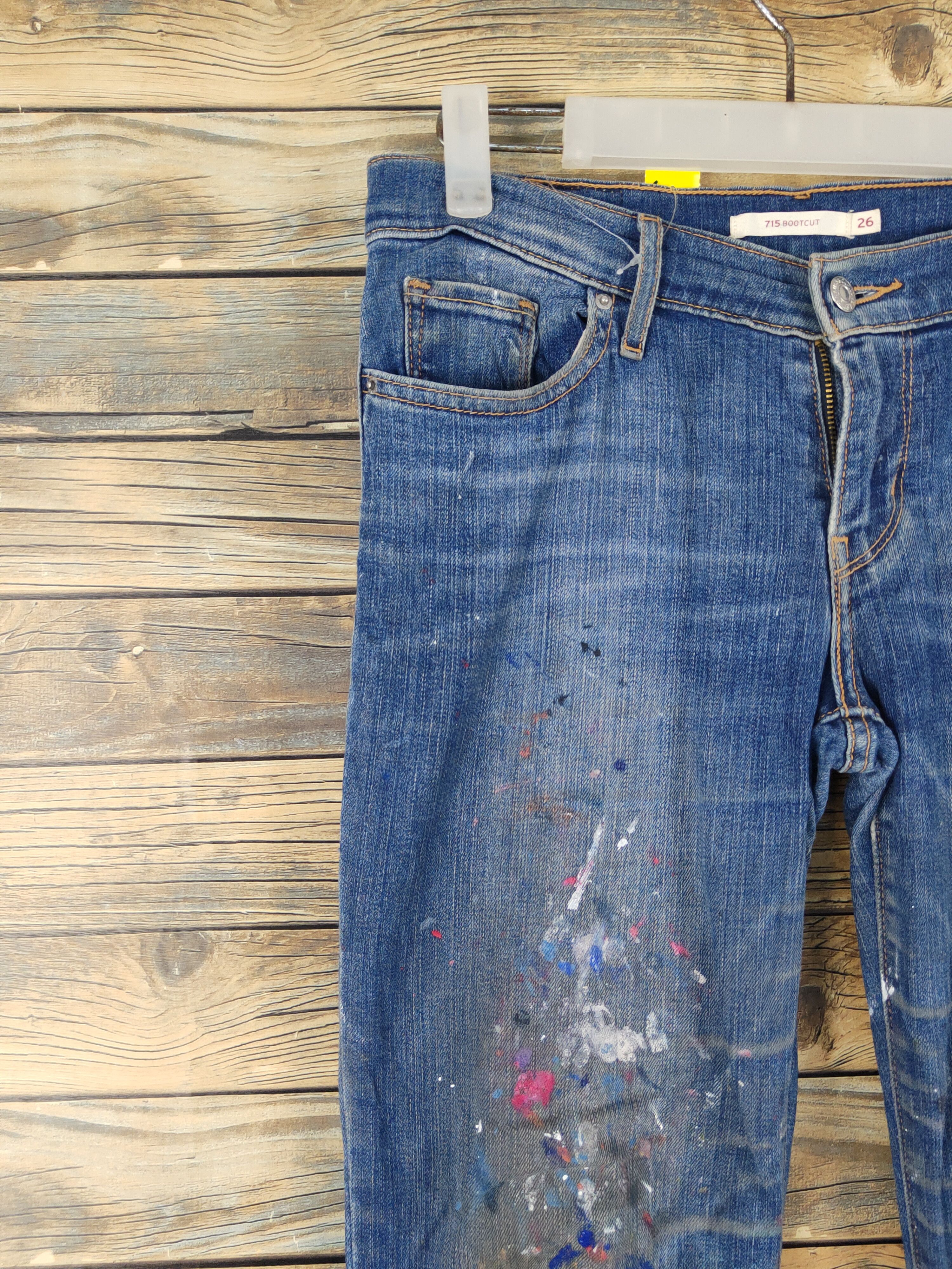 Levi's Levi's painter bootcut Distressed Ripped denim Jeans #W1980 Size 27" / US 4 / IT 40 - 3 Thumbnail