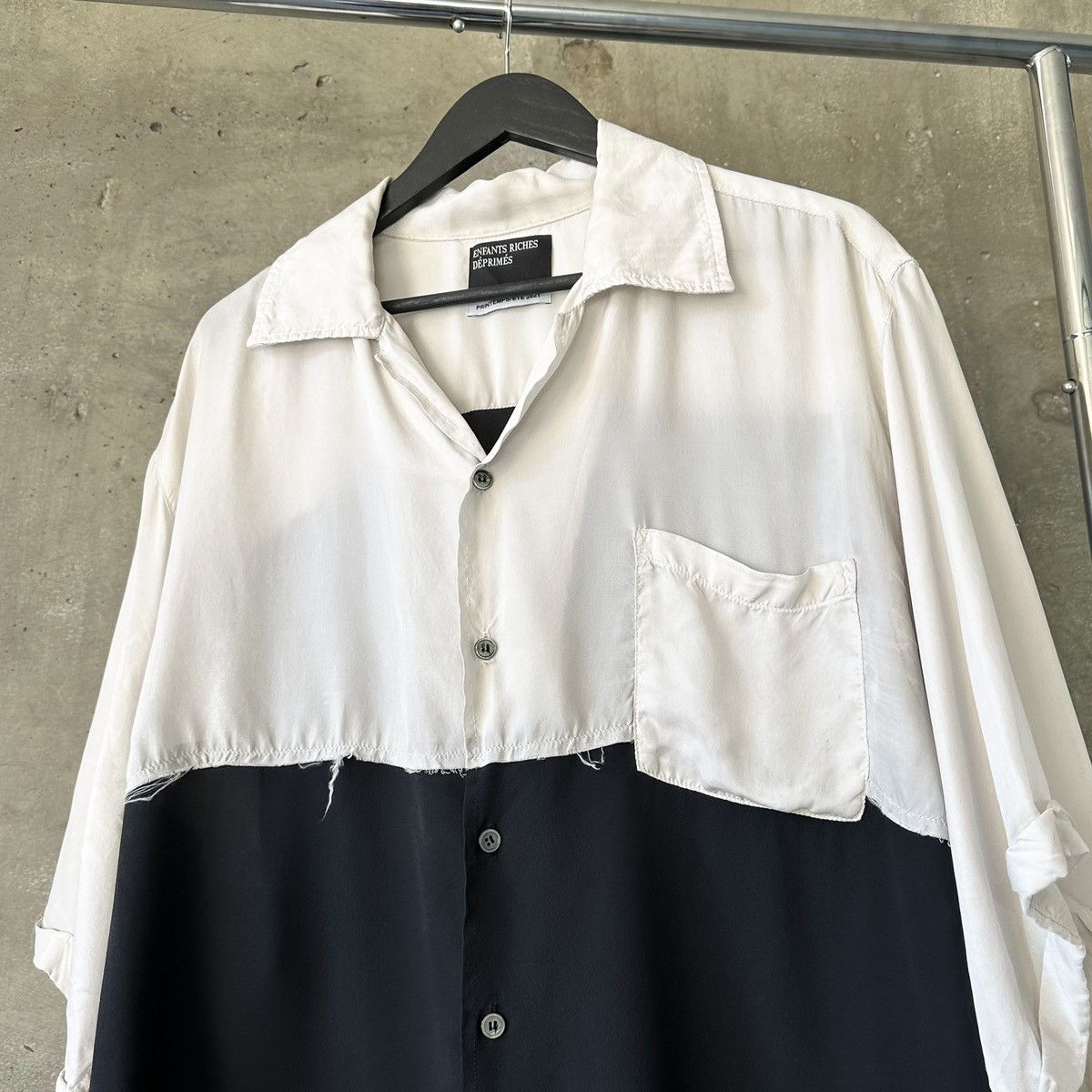 Enfants Riches Deprimes ERD Silk Patch Button Up Shirt Size US XXL / EU 58 / 5 - 2 Thumbnail