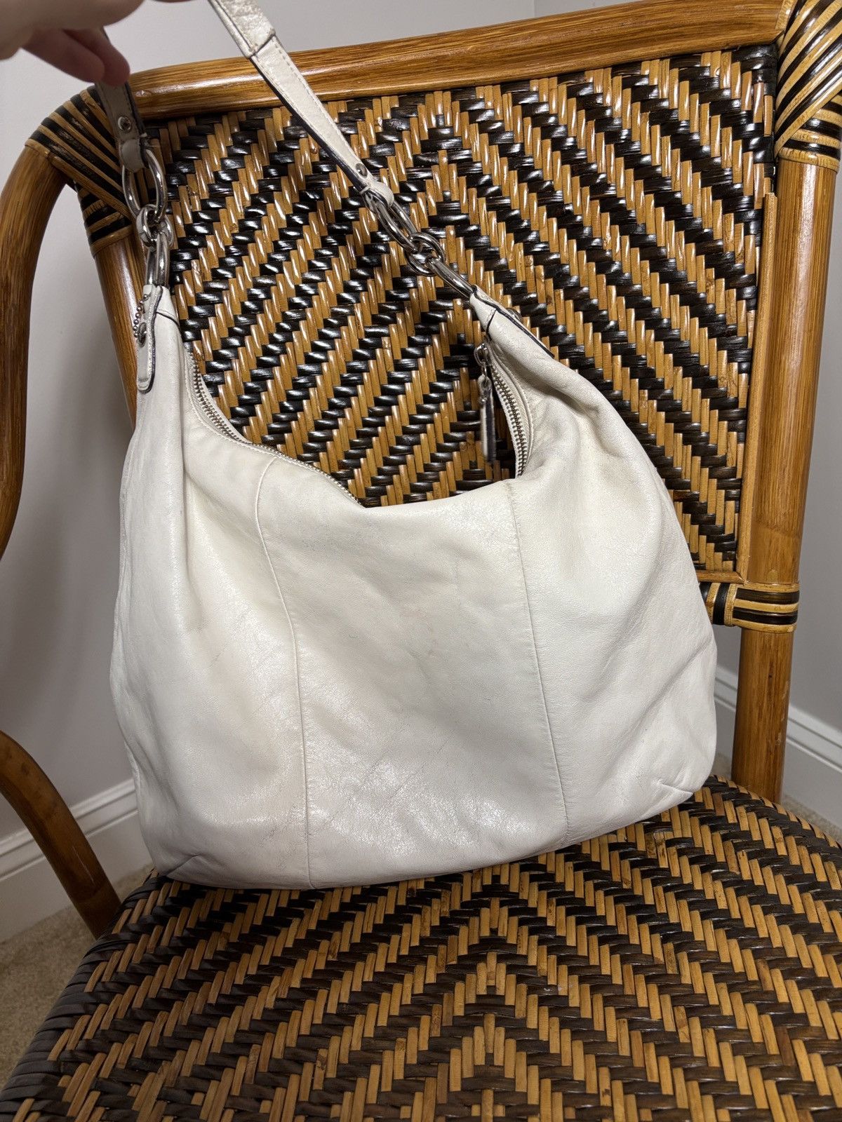 Coach COACH Kristin Leather Large Hobo F22309 Shoulder Bag Purse Size ONE SIZE - 3 Thumbnail