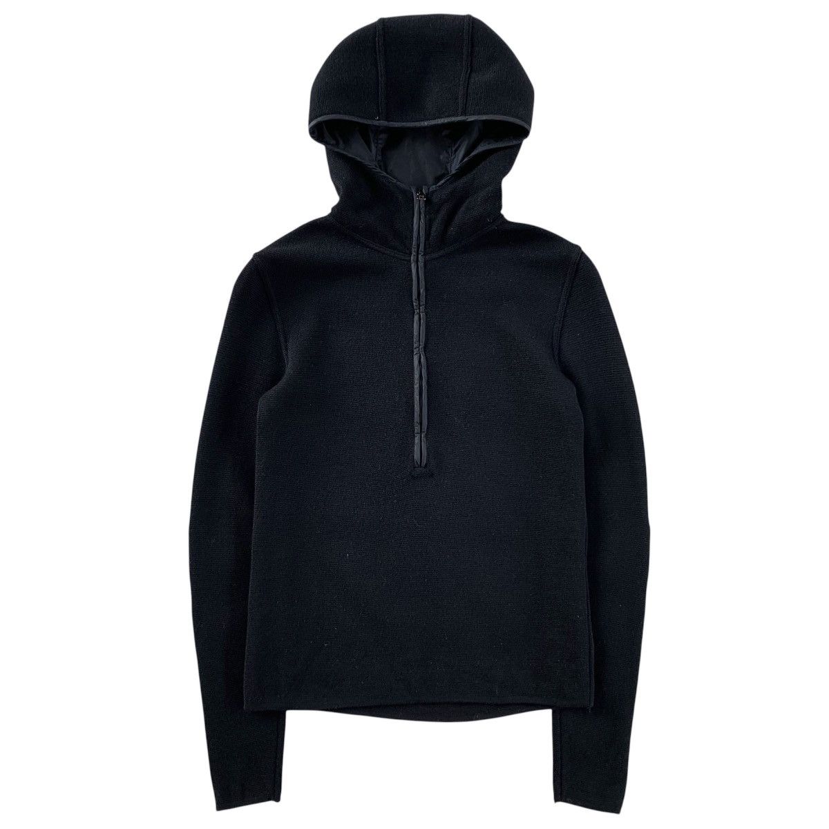 Prada PRADA Knit Crop Hoodie Size S / US 4 / IT 40 - 2 Thumbnail
