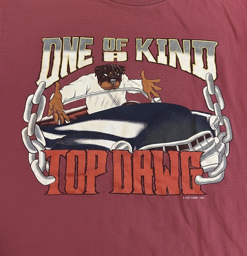 Top Dawg Entertainment 1995 Top Dawg Graphic Hip Hop Baggy Streetwear Burgundy Tee Size US XL / EU 56 / 4 - 3 Thumbnail