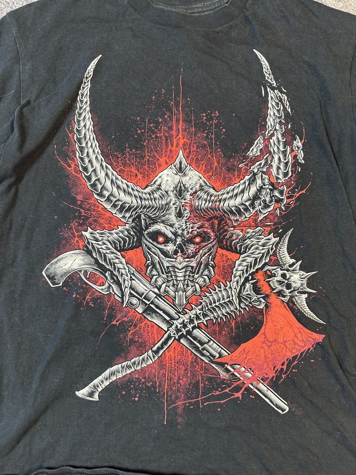 Other Vintage Avant Garde Monster Skull T-shirt Streetwear USA M Size US M / EU 48-50 / 2 - 2 Thumbnail
