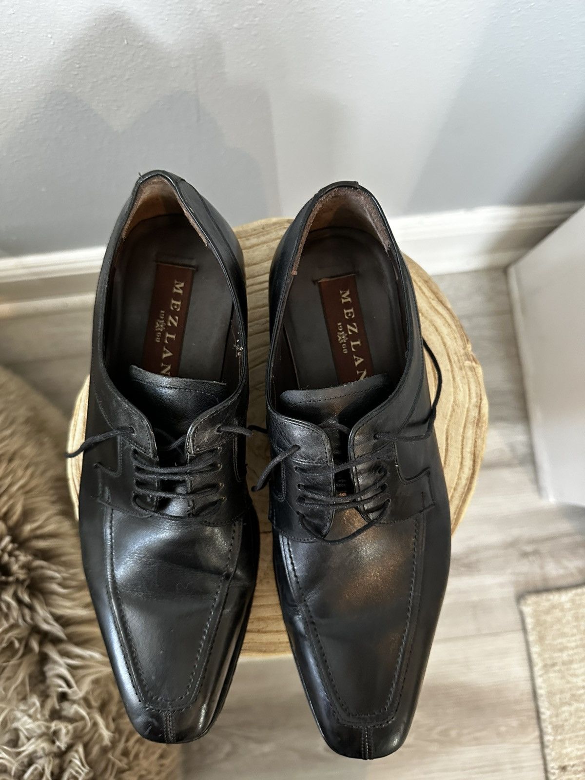 Mezlan Mezlan Men’s Dress Shoes – Black Leather – Size 9M Size US 9 / EU 42 - 4 Thumbnail