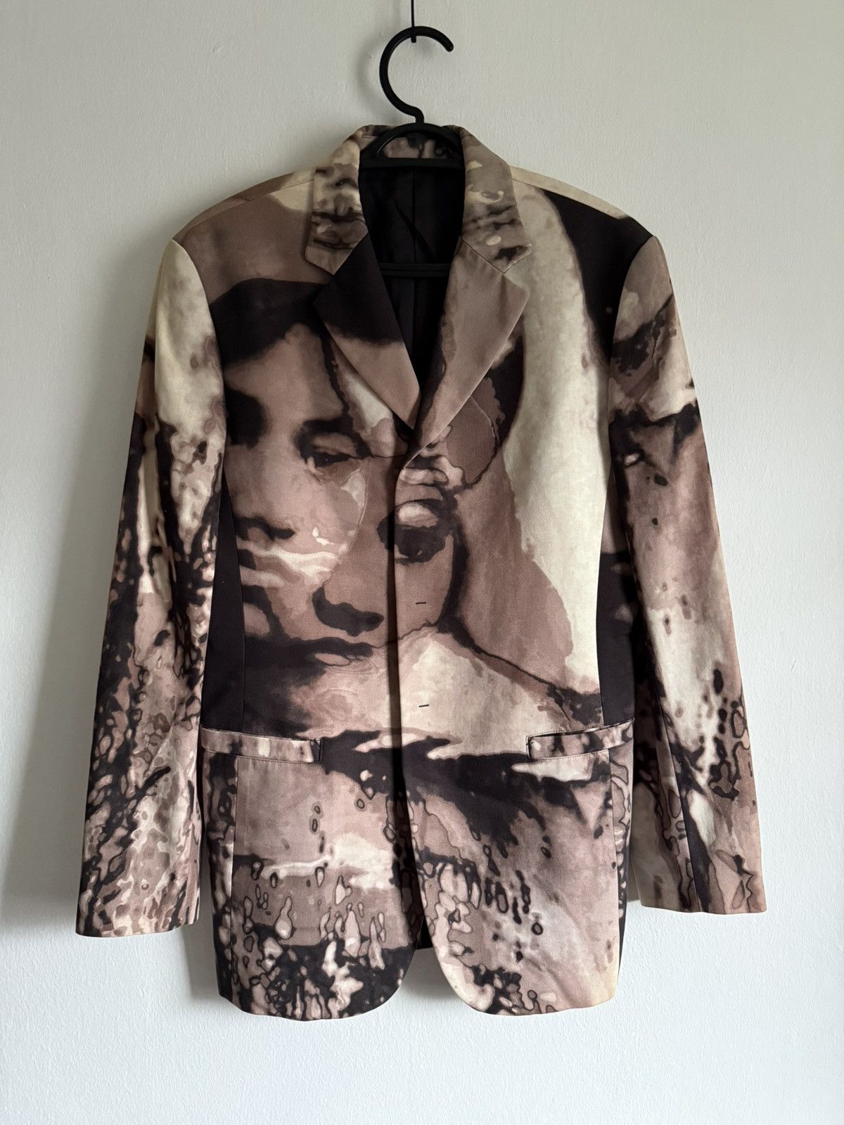 Jean Paul Gaultier 2000s Jean Paul Gaultier Homme Face Graphic Blazer Jacket Size 48S - 1 Thumbnail