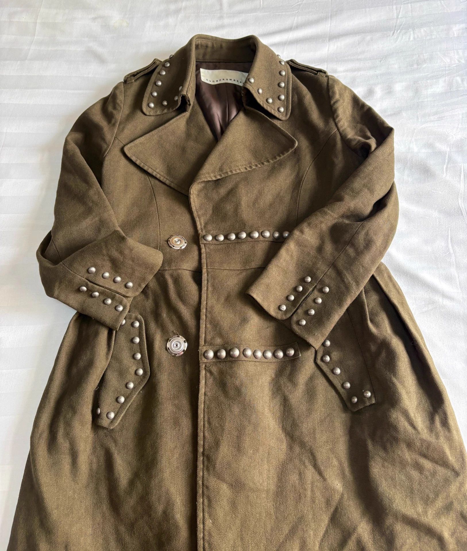Sunao Kuwahara sunao kuwahara rivet cuffs collar coat CDG buttons Size XL / US 12-14 / IT 48-50 - 4 Thumbnail