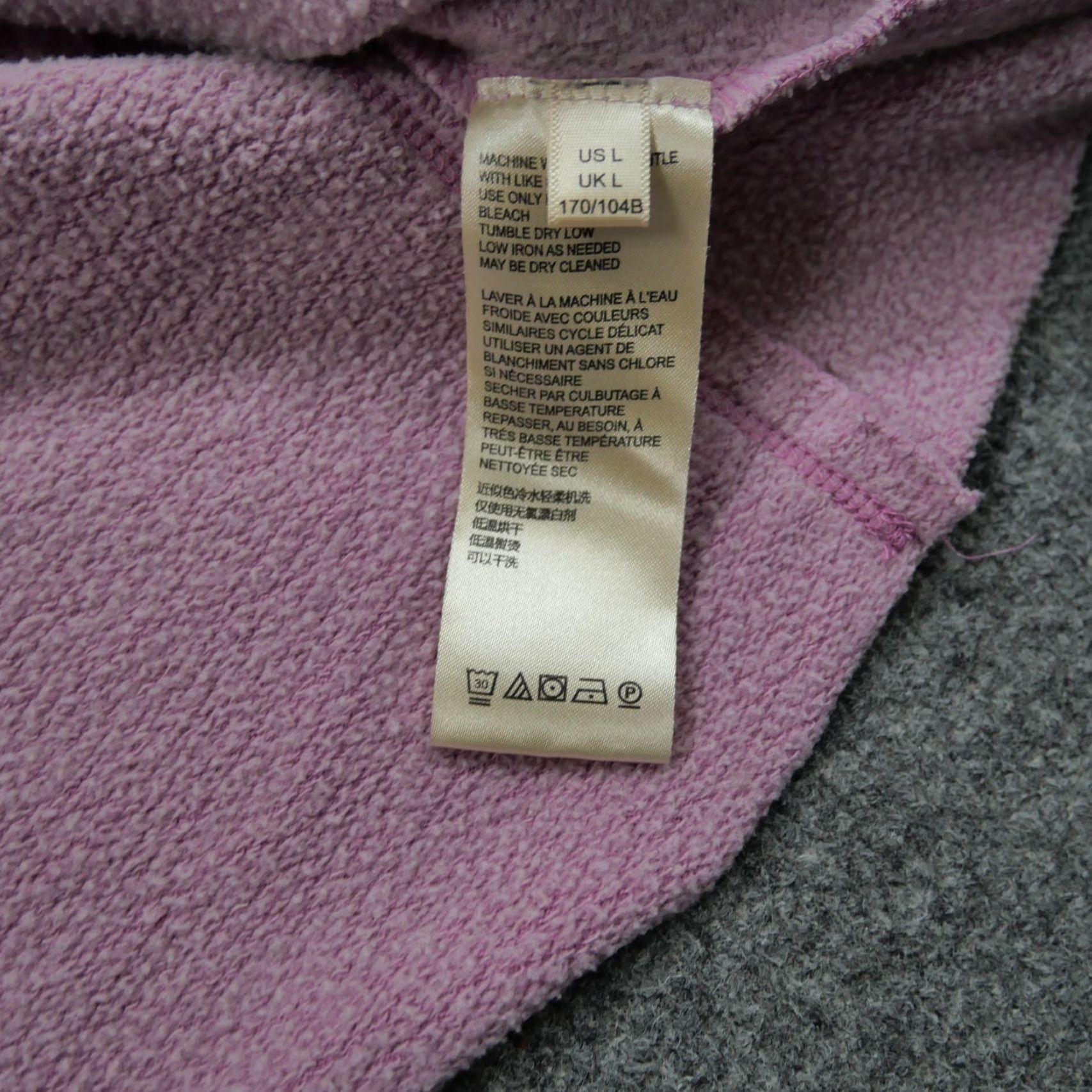 Free People We The Free Sweatshirt Womens Large Purple Raw Hem Balloon Sleeve Free People Size L / US 10 / IT 46 - 5 Thumbnail