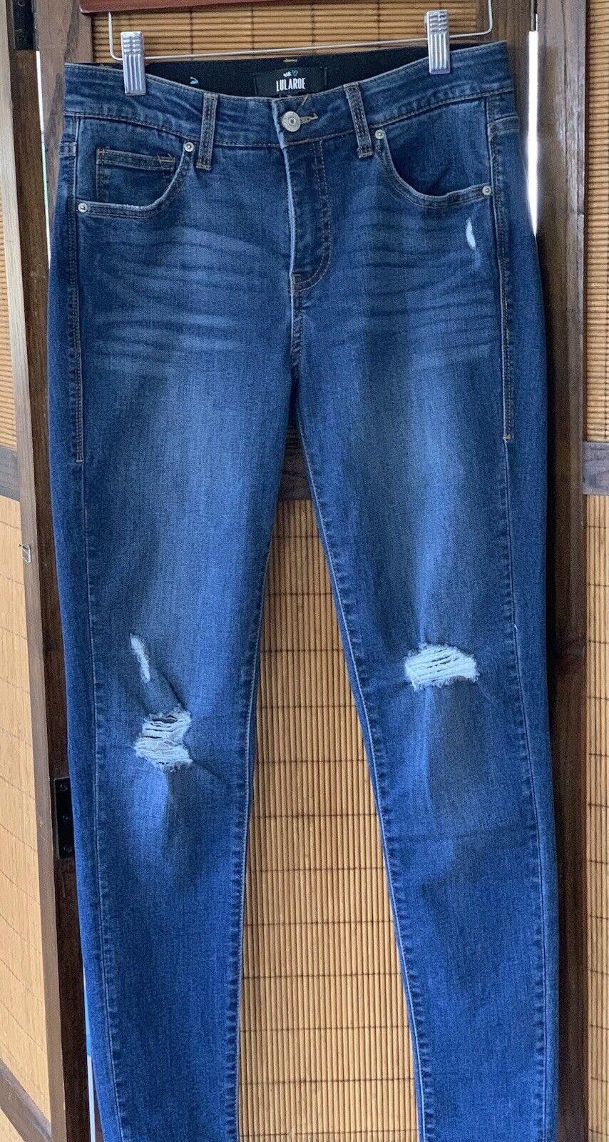 Designer Lularoe Denim The Staple Wash Skinny Leg Shaping Magic Waist Size 42" / US 20 - 3 Thumbnail