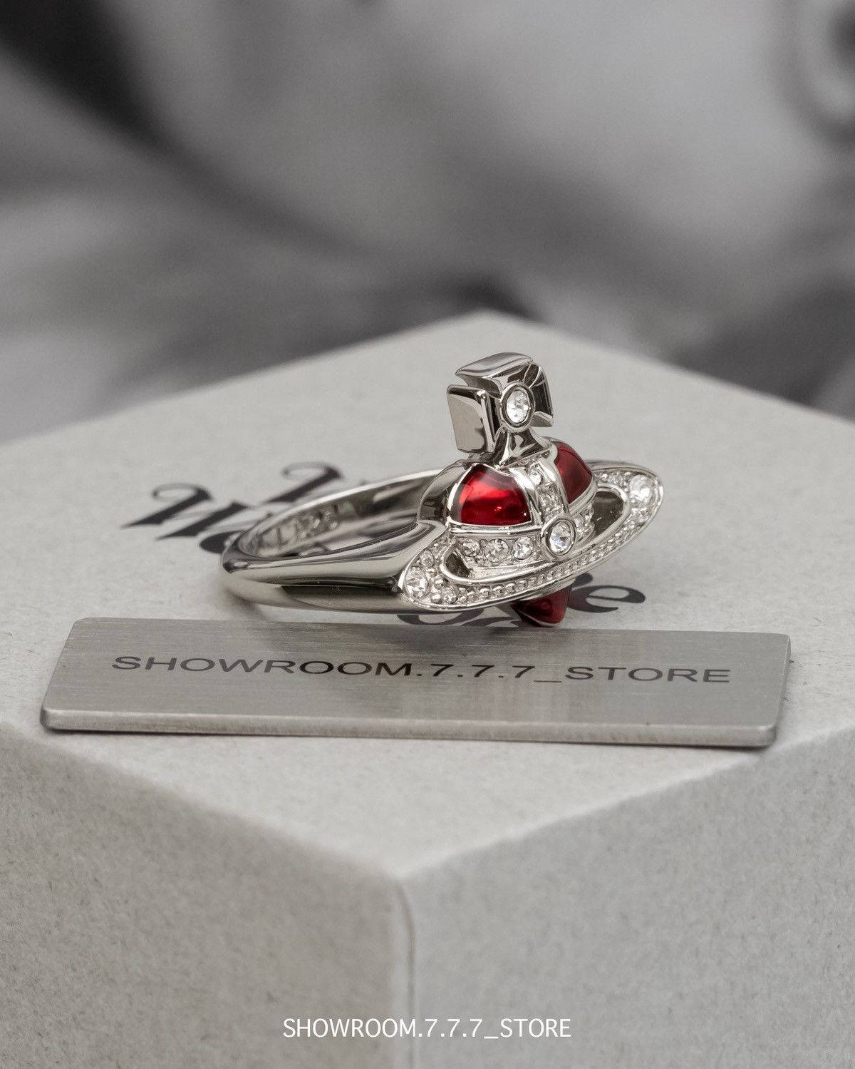 Vivienne Westwood Vivienne Westwood New Diamante Heart Ring Size ONE SIZE - 3 Thumbnail