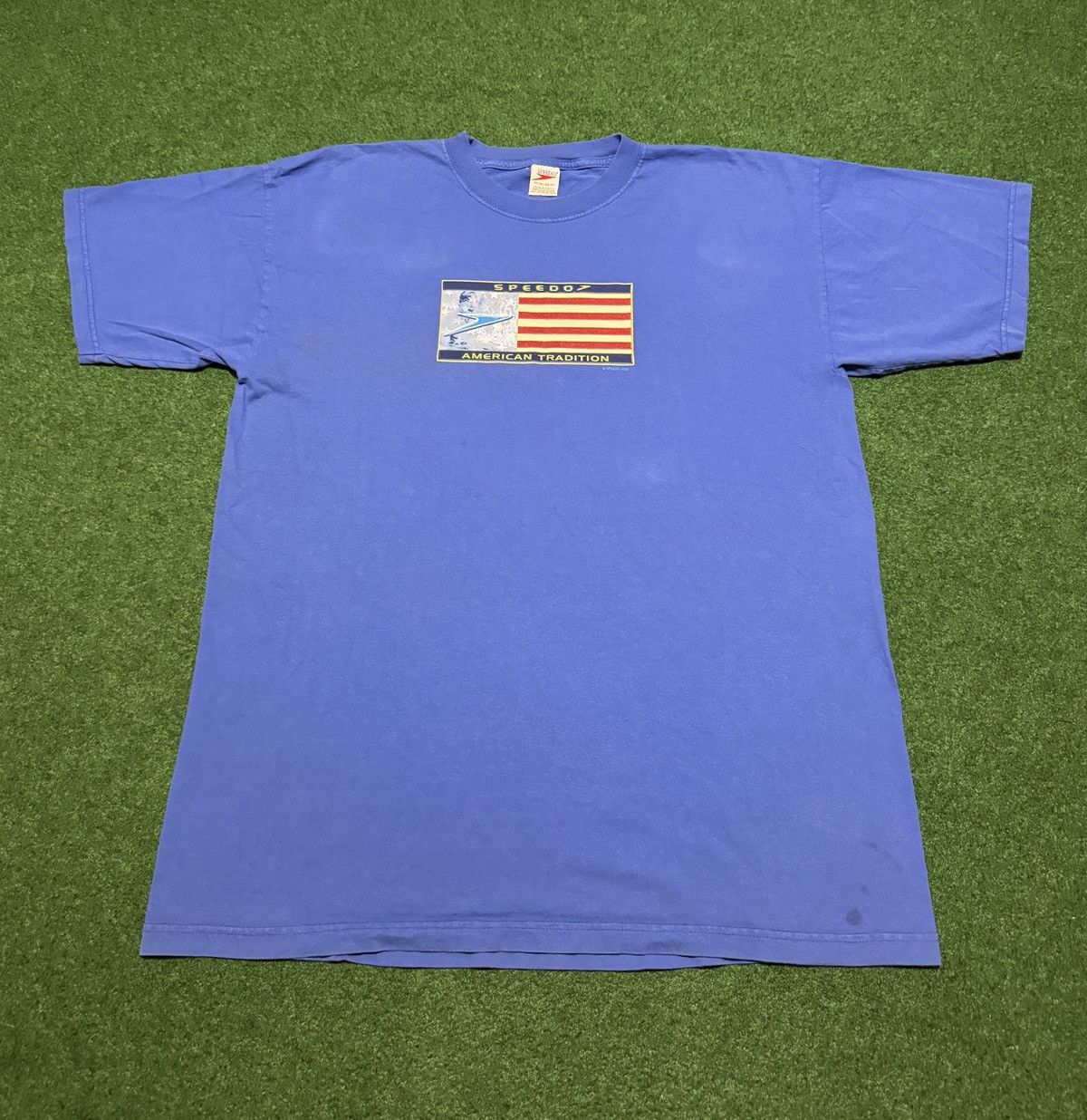 Speedo Vintage Speedo American Tradition Team USA Swimming T Shirt Size US XL / EU 56 / 4 - 1 Thumbnail