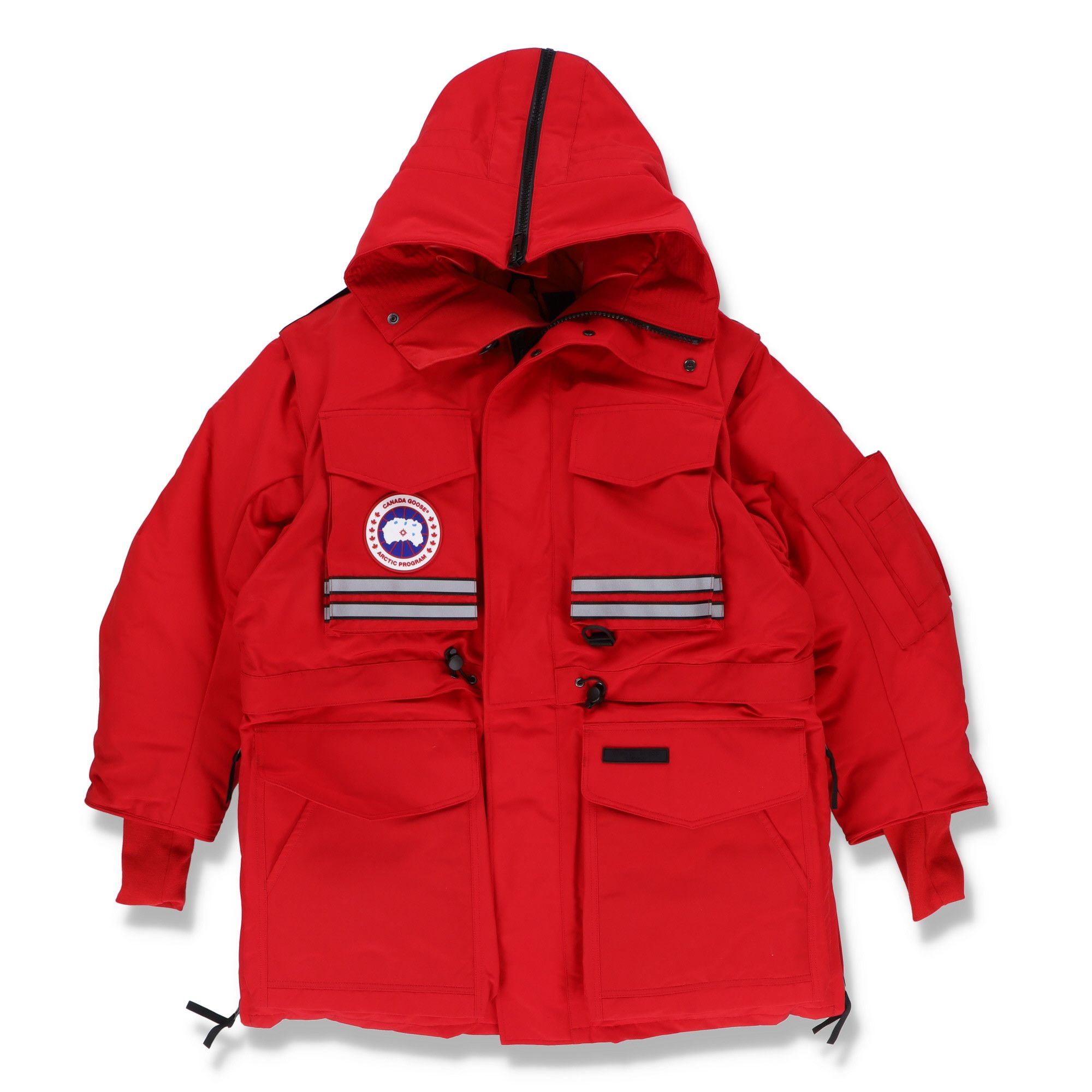 image of Angel Chen x Canada Goose Red Snow Mantra Convertible Parka Coat, Men's (Size Medium)