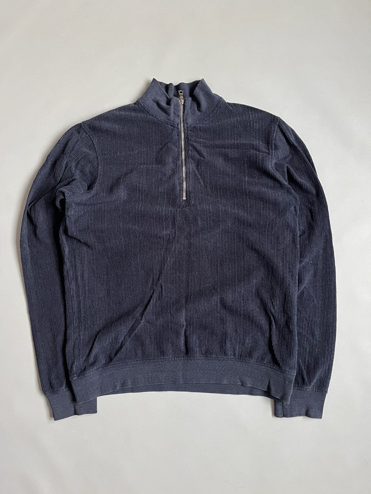 Designer × Orlebar Brown Orlebar Brown Men Blue Teddy Texture Zip Sweatshirt Size US M / EU 48-50 / 2 - 1 Thumbnail