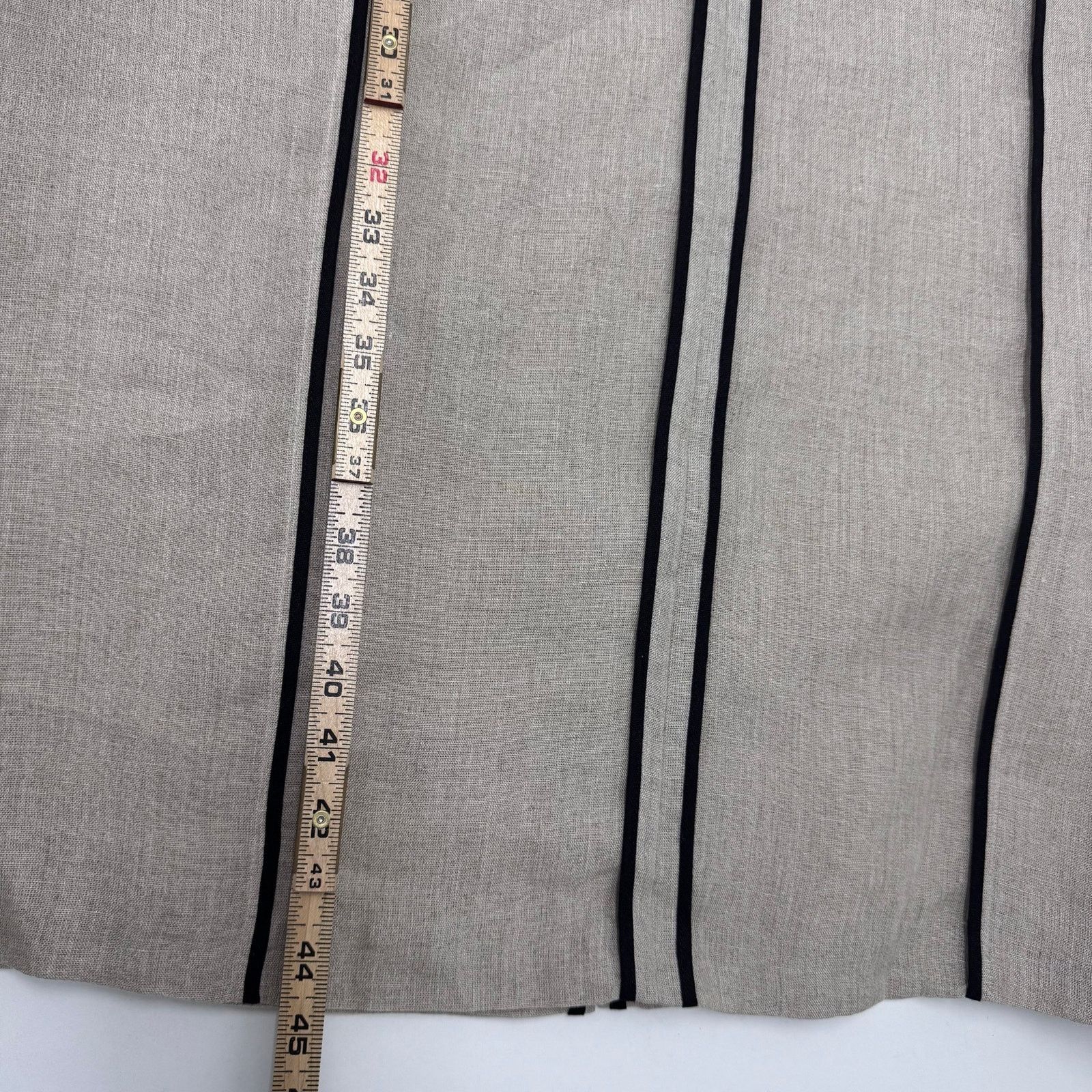 Marina Rinaldi Marina Rinaldi Linen Midi Dress Contrast Seamed PLUS sz 22 Size 3XL / US 20-22 - 9 Thumbnail