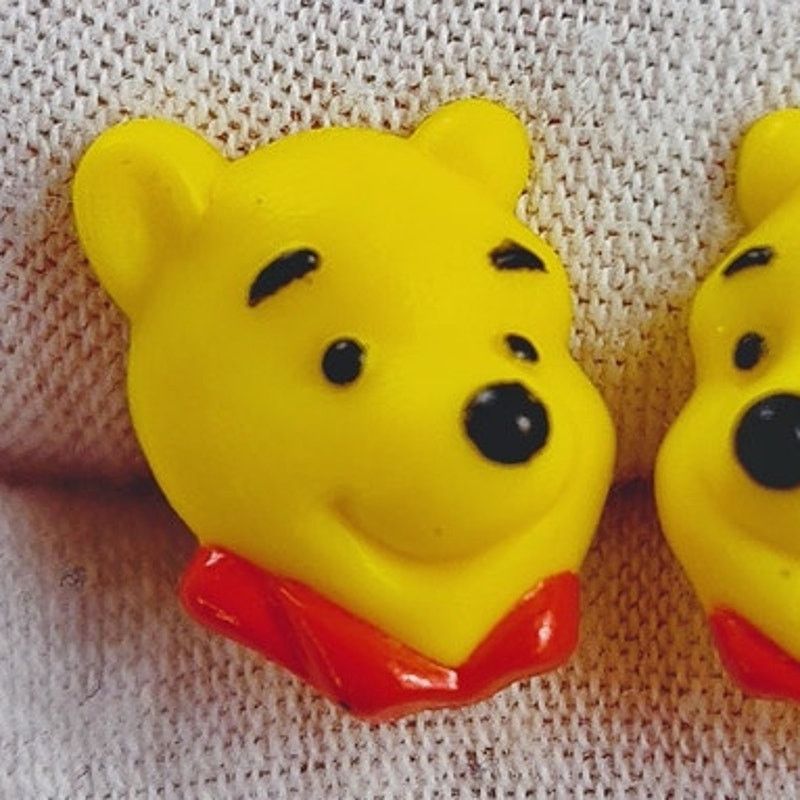 Disney Disney Winnie the Pooh 3D Stud Earrings Vintage 1990s Size ONE SIZE - 2 Thumbnail
