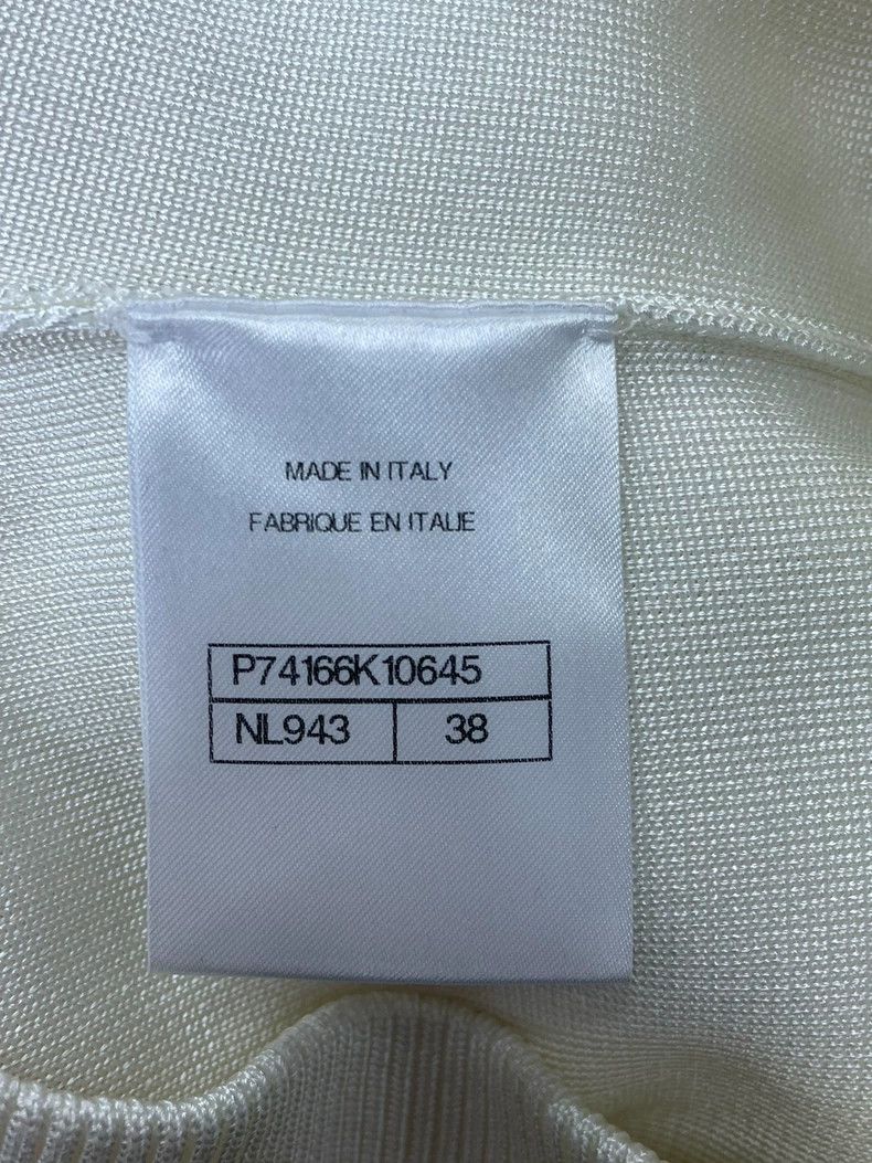 Chanel Chanel 23C white heavy industry nail bead badge baseball j Size XS / US 0-2 / IT 36-38 - 5 Thumbnail