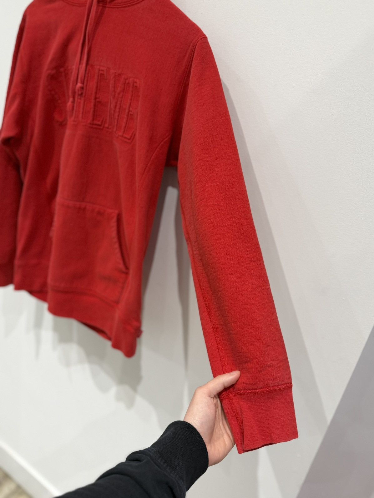 Supreme Supreme Embroidered Outline Hooded Sweatshirt Red Size US M / EU 48-50 / 2 - 4 Thumbnail