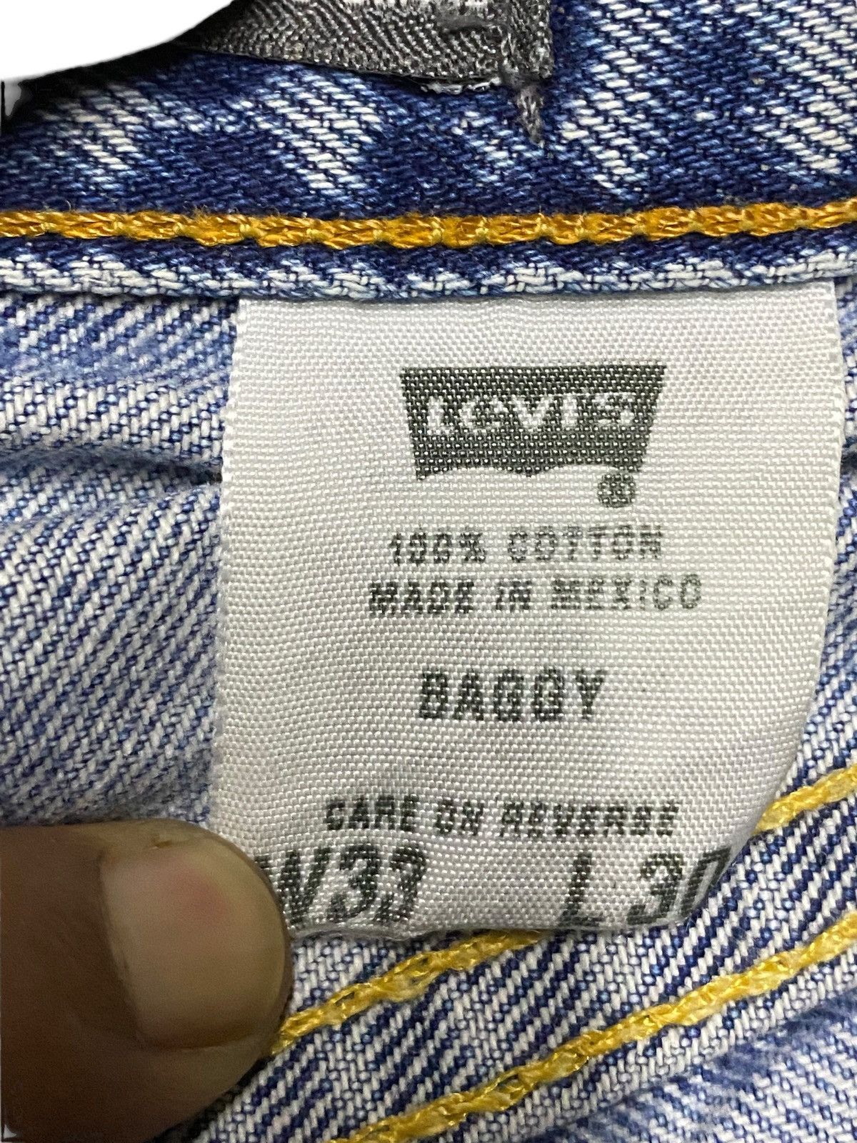 Levi's Vintage Levis Baggy Silver Tab Jeans Size US 35 - 12 Thumbnail