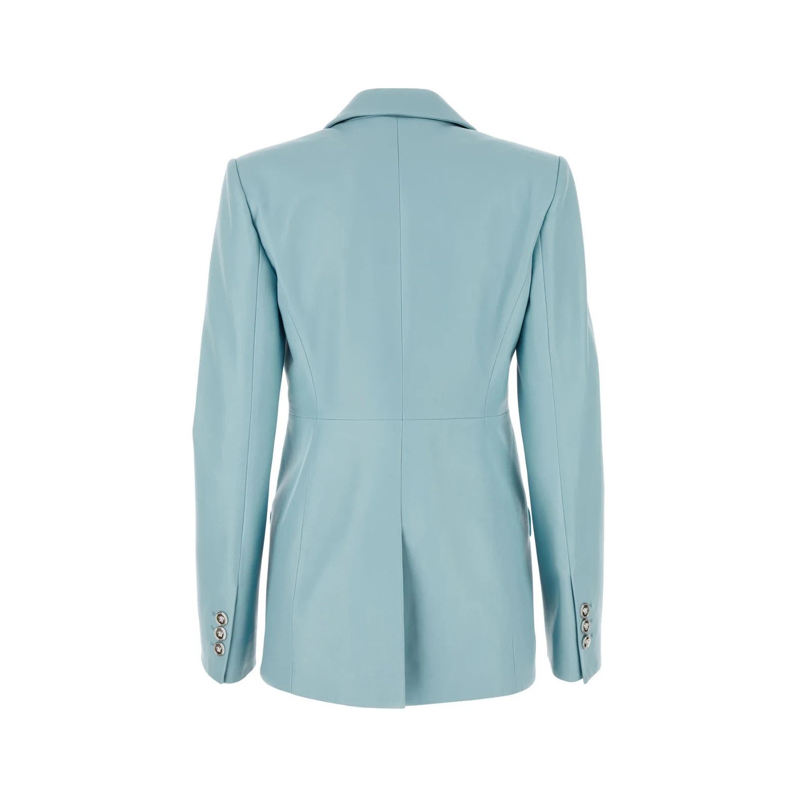 Versace VERSACE Light Blue Blazer New & Authentic (Women's size:40;) Size S / US 4 / IT 40 - 2 Thumbnail
