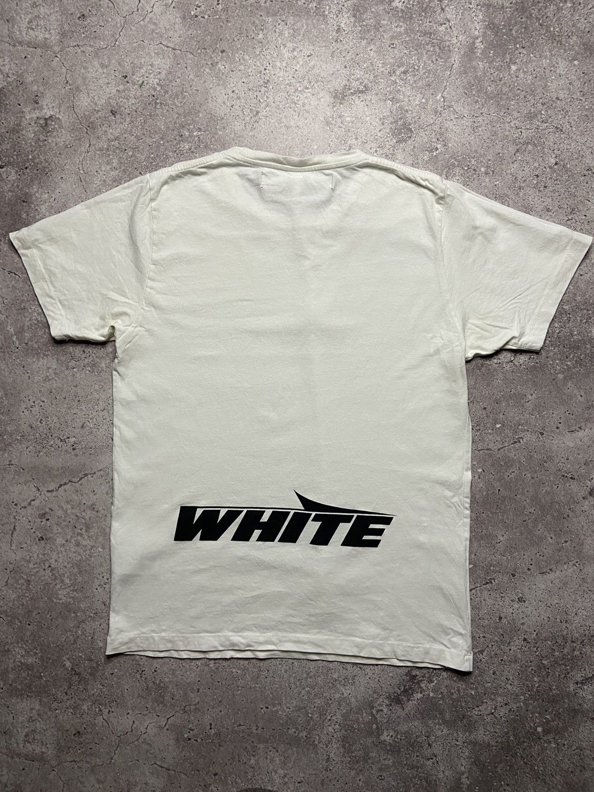 Off-White Off White Medium Spell Out White Tee Virgil Abloh Size US L / EU 52-54 / 3 - 2 Thumbnail