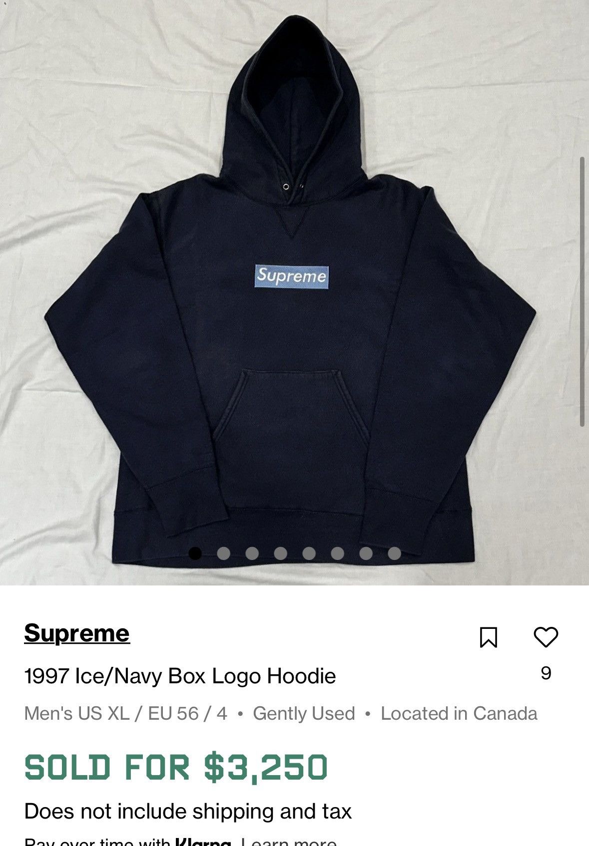 Supreme Supreme Ice on Navy Box Logo Crewneck 1997 Size US M / EU 48-50 / 2 - 7 Thumbnail