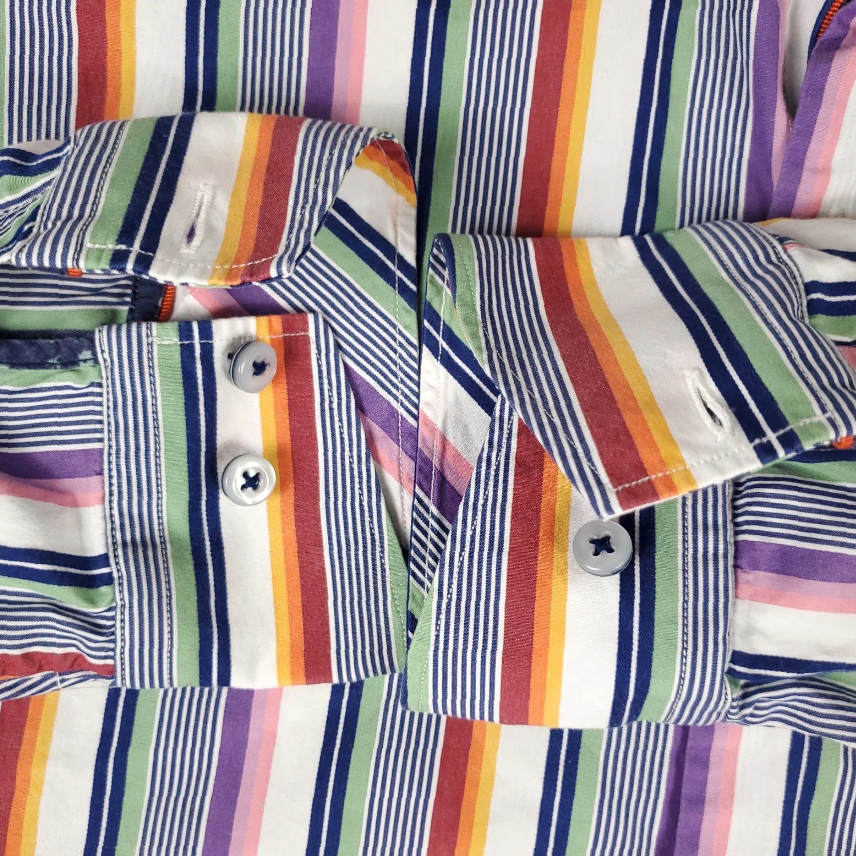 Tommy Bahama Tommy Bahama Shirt Mens M Purple Striped Cotton Button-Up Long Sleeve Shirt Size US M / EU 48-50 / 2 - 3 Thumbnail