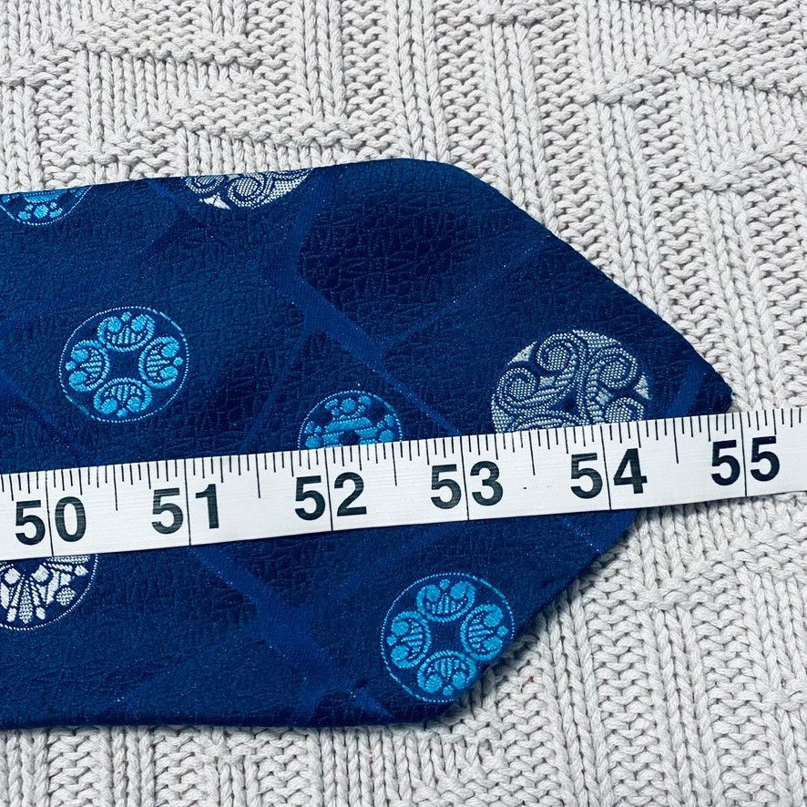 Vintage Vintage Gimbels blue patterned tie Size ONE SIZE - 4 Thumbnail