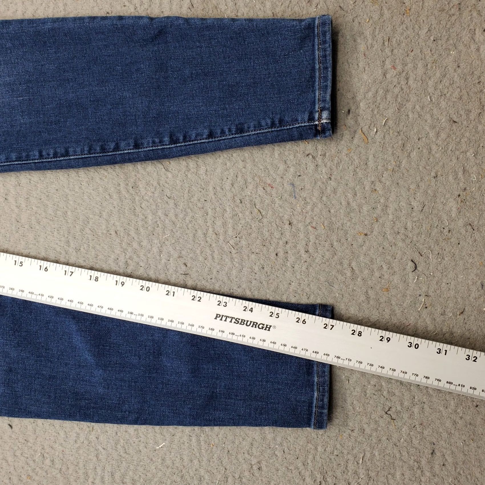 Hudson Hudson Skinny Jeans Women's 26 Blue Denim Cotton Natalie Cas Flat Front Jeans Size 26" / US 2 / IT 38 - 4 Thumbnail