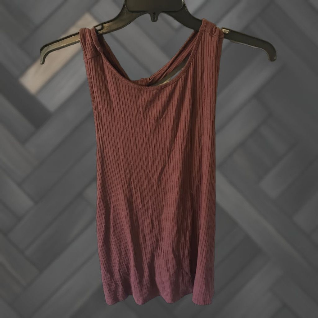 Old Navy OLD NAVY Tank Top Brown Women's Size L Sleeveless Round Neck Cotton Casual Summer Classic Regular Size L / US 10 / IT 46 - 1 Thumbnail