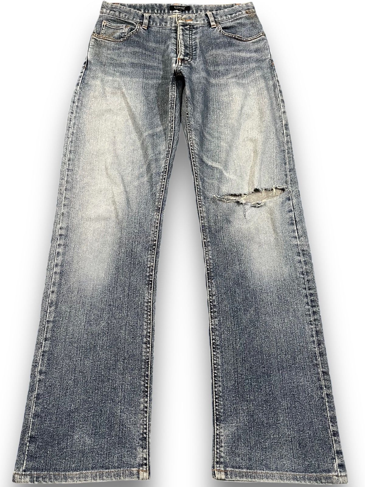 【新品】BURBERRY BLUE LABEL　ブーツカットデニム　y2k 新品】BURBERRY BLUE LABEL ブーツカットデニム y2k - メルカリ