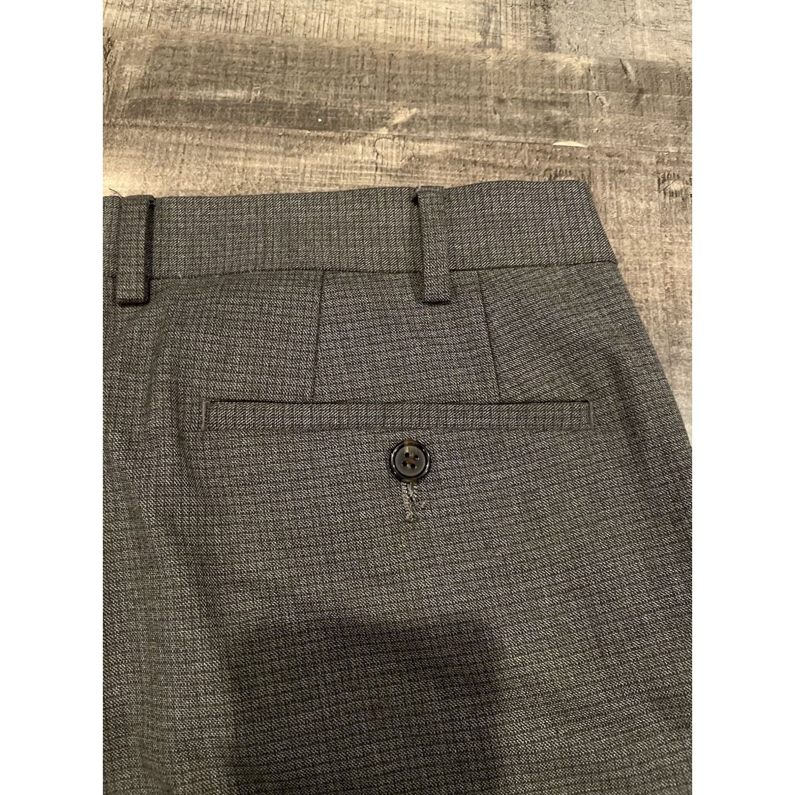 Ralph Lauren Ralph Lauren Pants Mens 38x30 Gray Checkered Dress Slacks Slim Fit Dress Pants Slimming Flat Front Straight Leg 38in Inseam Mens Size US 38 / EU 54 - 3 Thumbnail
