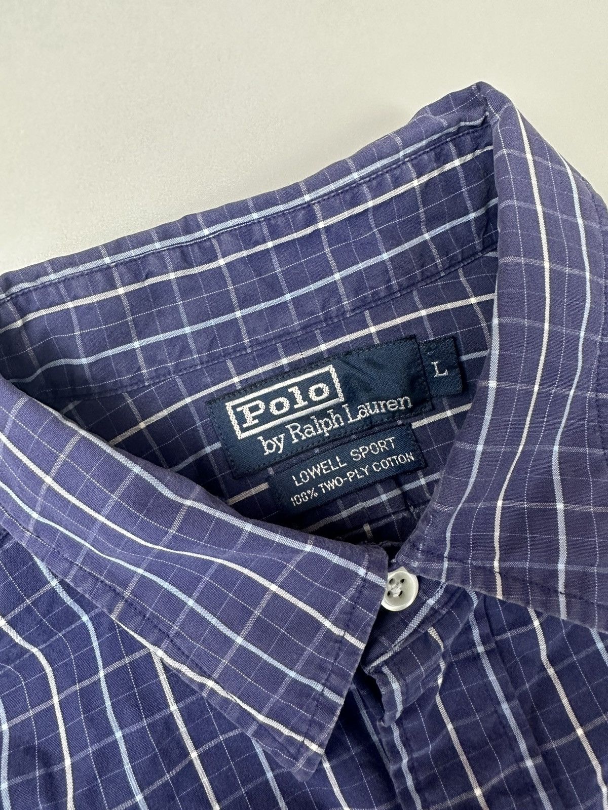 Polo Ralph Lauren Check blue button shirt Polo Ralph Lauren Size US L / EU 52-54 / 3 - 4 Thumbnail