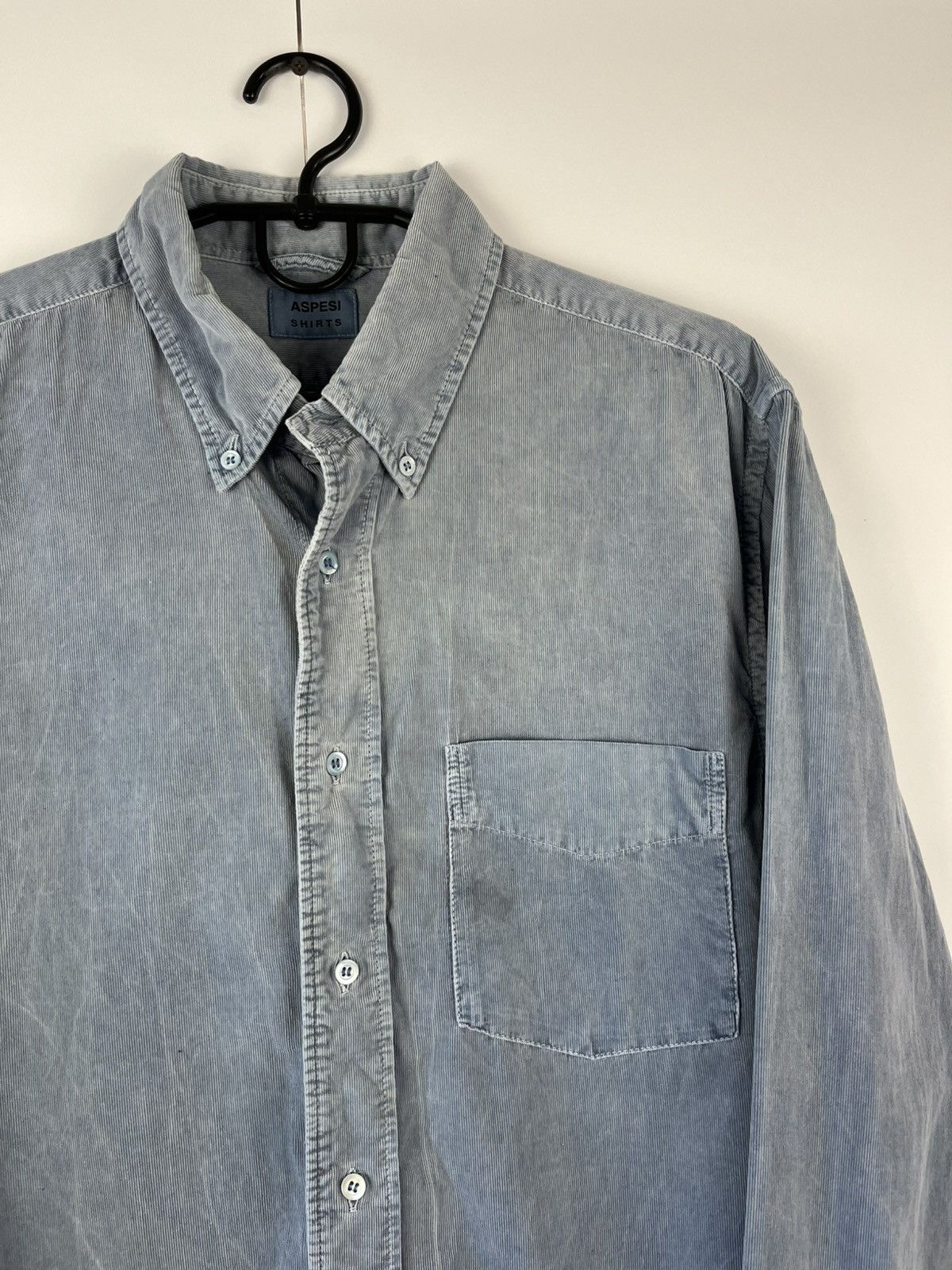 Aspesi Aspesi Garment Dyed Y2K Cotton Lond Sleeve Shirt Button Up Size US L / EU 52-54 / 3 - 3 Thumbnail