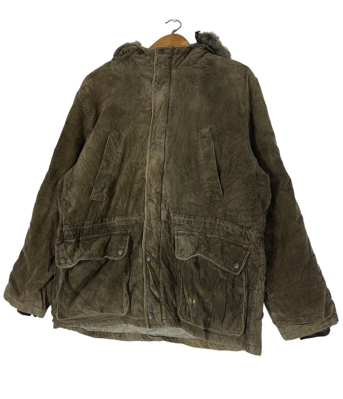Giordano × Vintage GIORDANO EST 1981 CUDUROY PARKA JACKET Size US XL / EU 56 / 4 - 7 Thumbnail