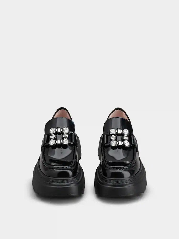 Roger Vivier o1s22i1n0824 Wallaviv Patent Leather Loafers in Black Size US 9 / IT 39 - 7 Thumbnail