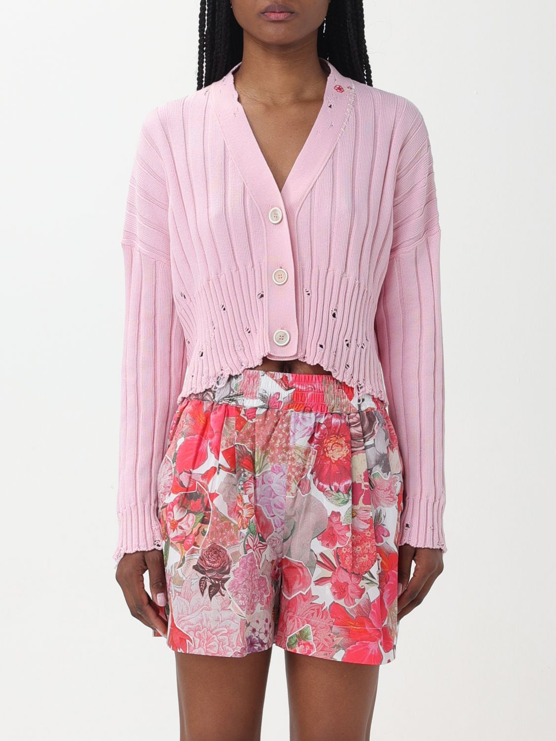 image of Marni Cardigan Woman Pink, Women's (Size XS)