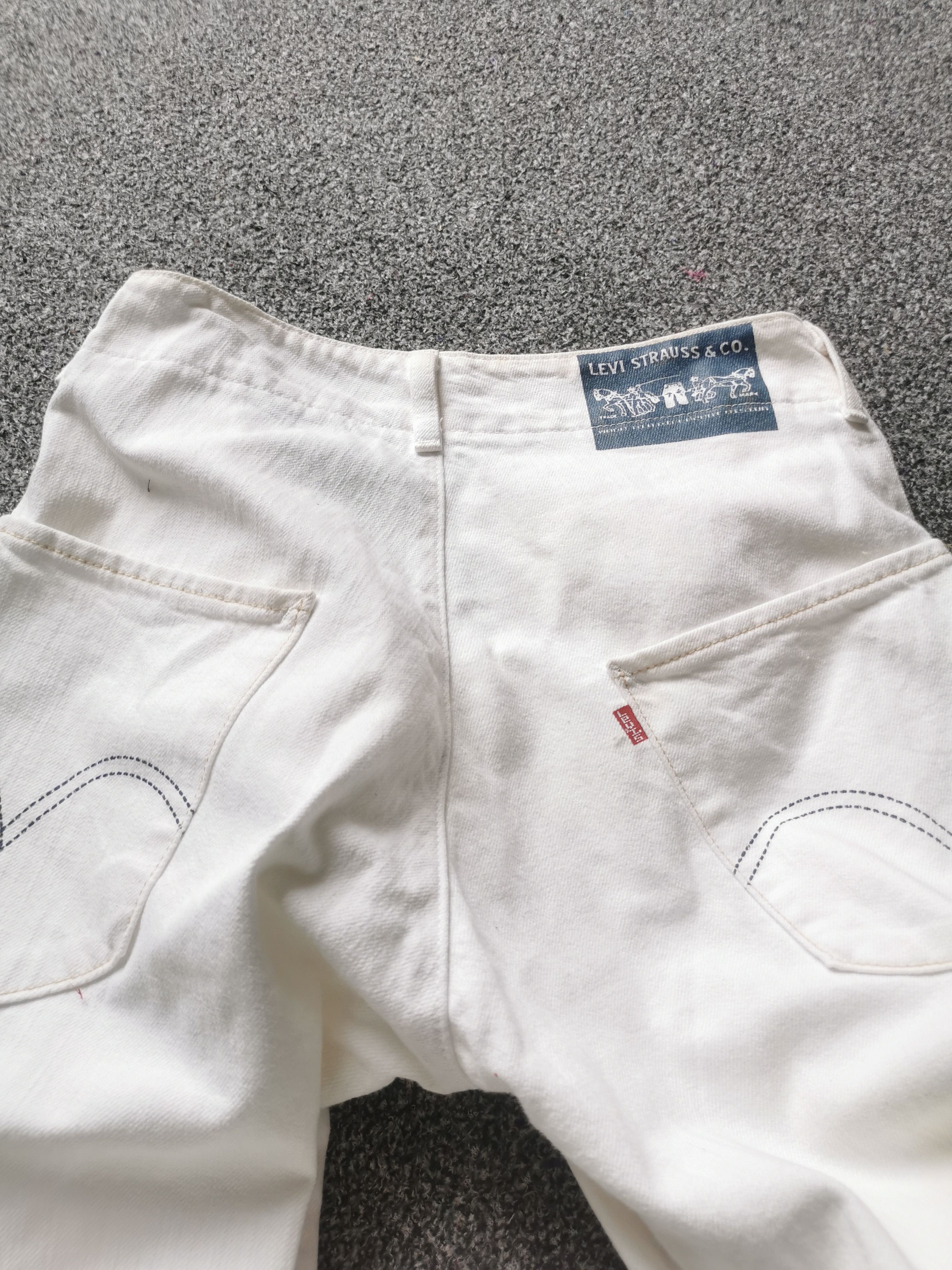 Levi's Made & Crafted Archive 🇯🇵🔥🔥 Levi's Engineered Paint White Cotton Denim Jeans Size US 30 / EU 46 - 7 Thumbnail