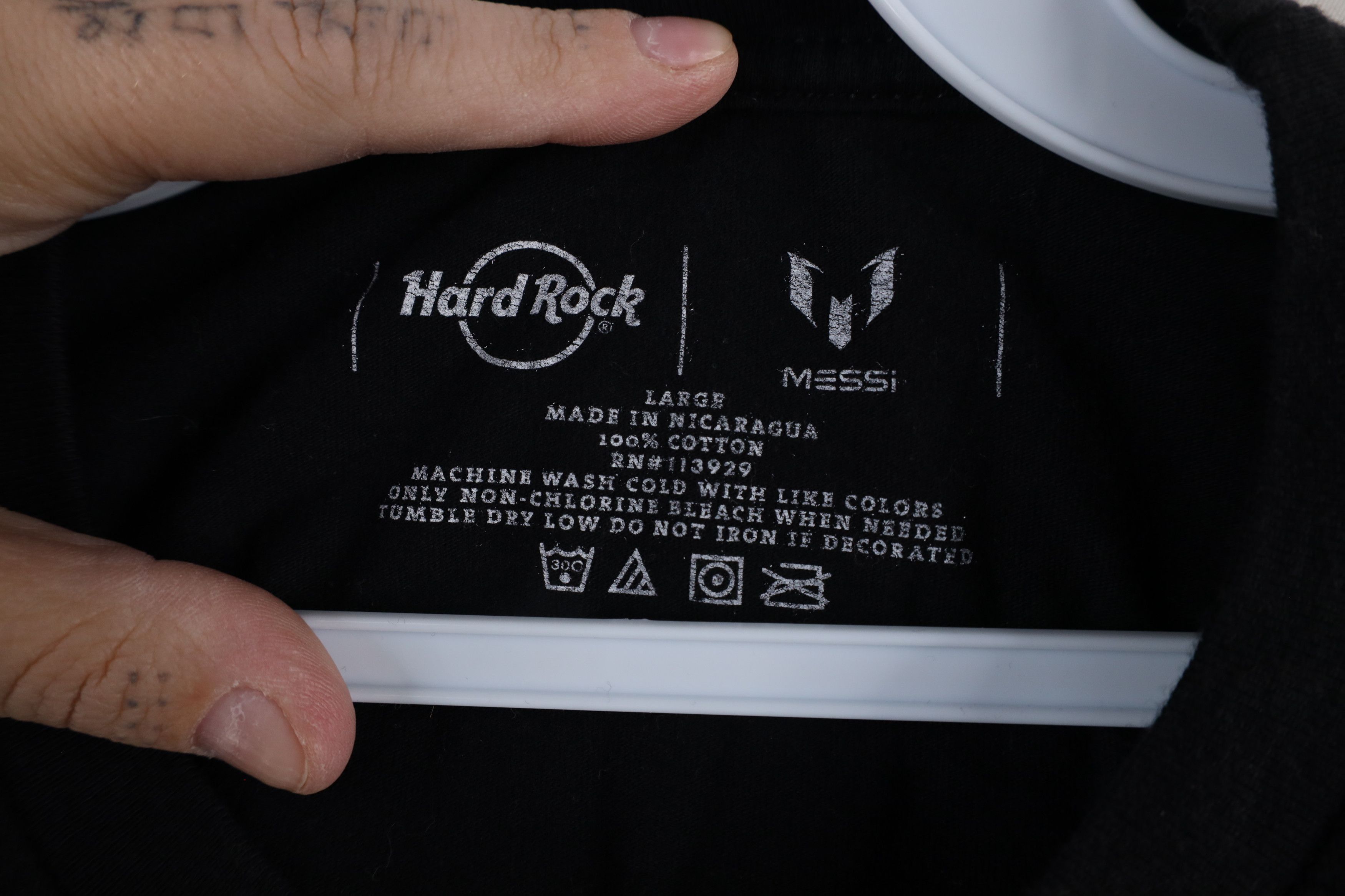 Hard Rock Cafe × Vintage Hard Rock Cafe Live Greatness Lionel Messi Soccer T-Shirt Size US L / EU 52-54 / 3 - 7 Thumbnail