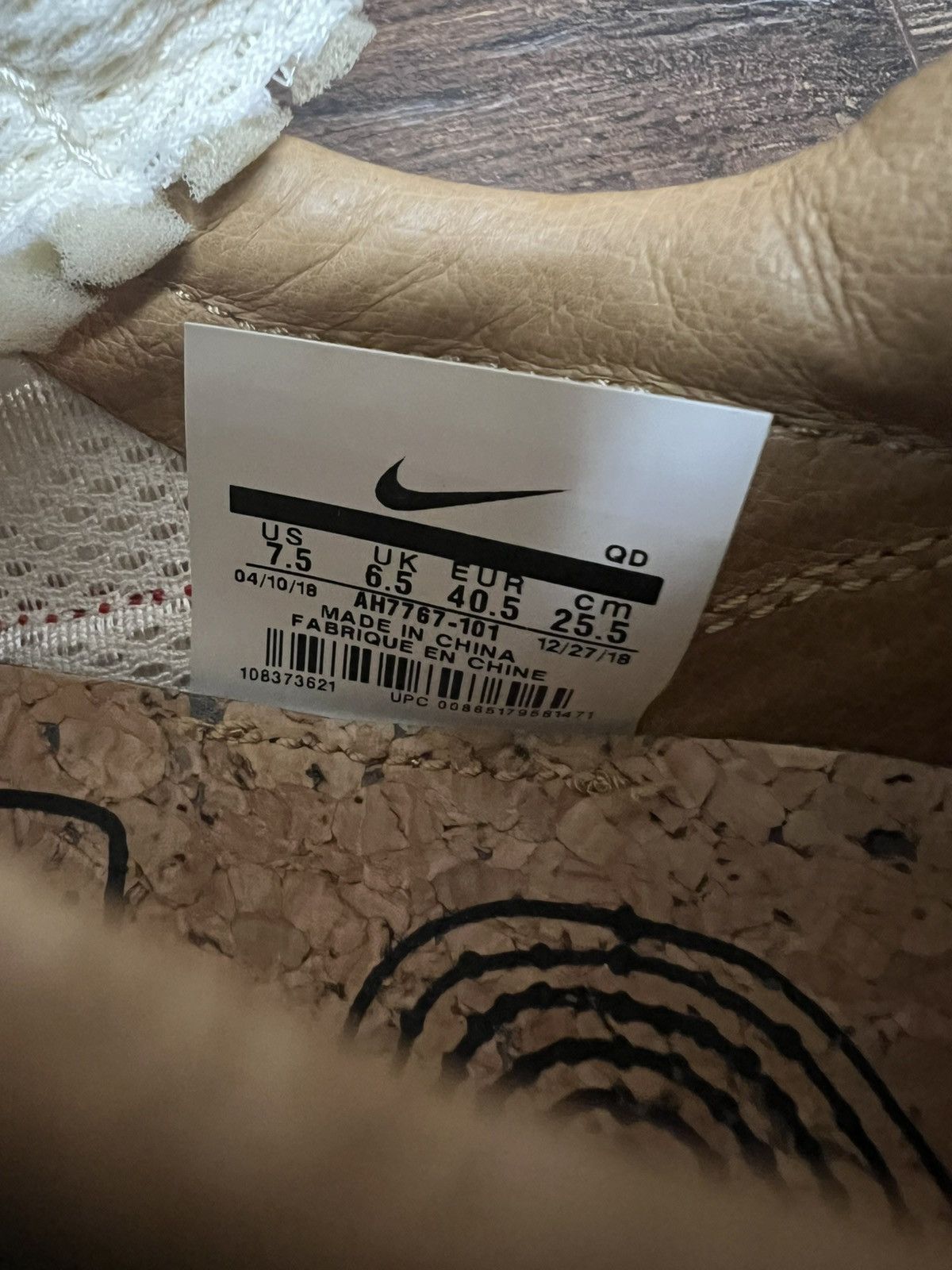 Nike × Tom Sachs Nike x Tom Sachs mars yard overshoe size 7.5 Size US 7.5 / EU 40-41 - 6 Thumbnail